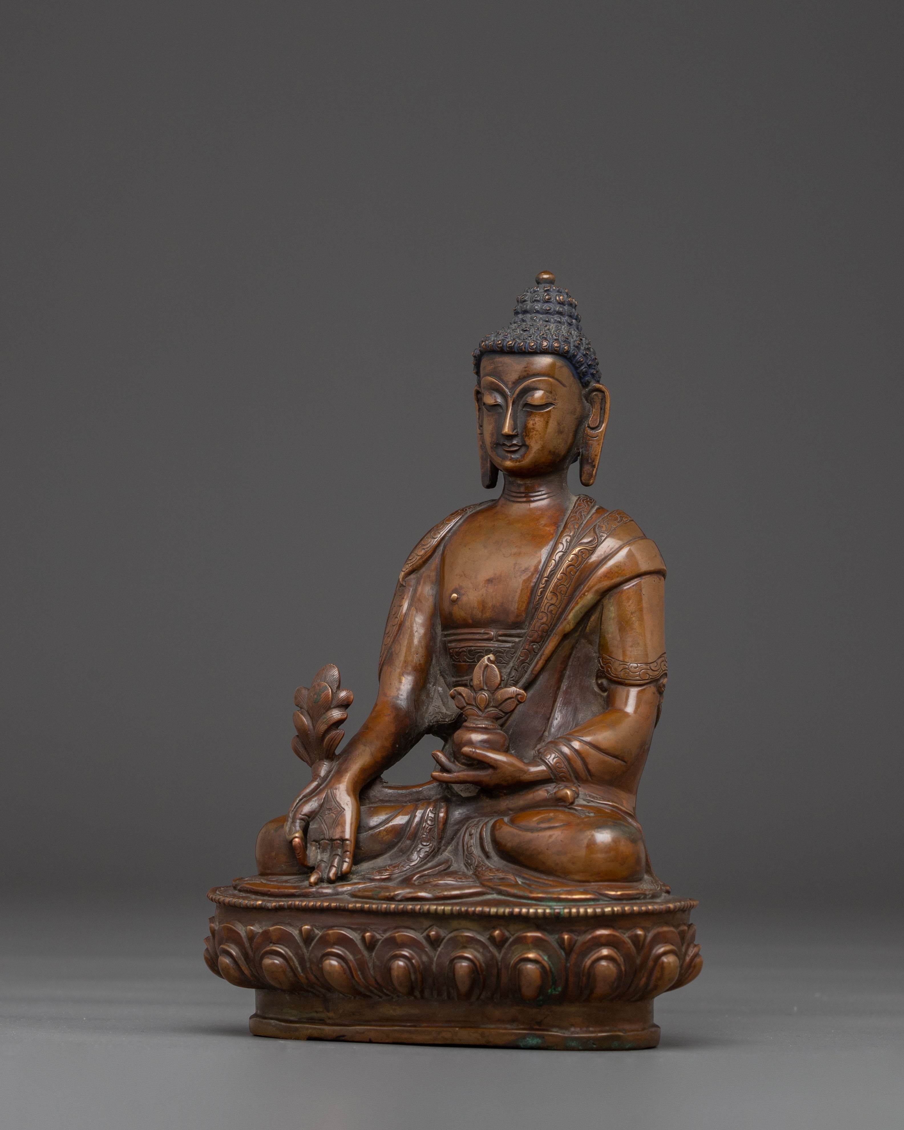 Himalayan Spiritual Healer Medicine Buddha Statue | Traditional Sculpture