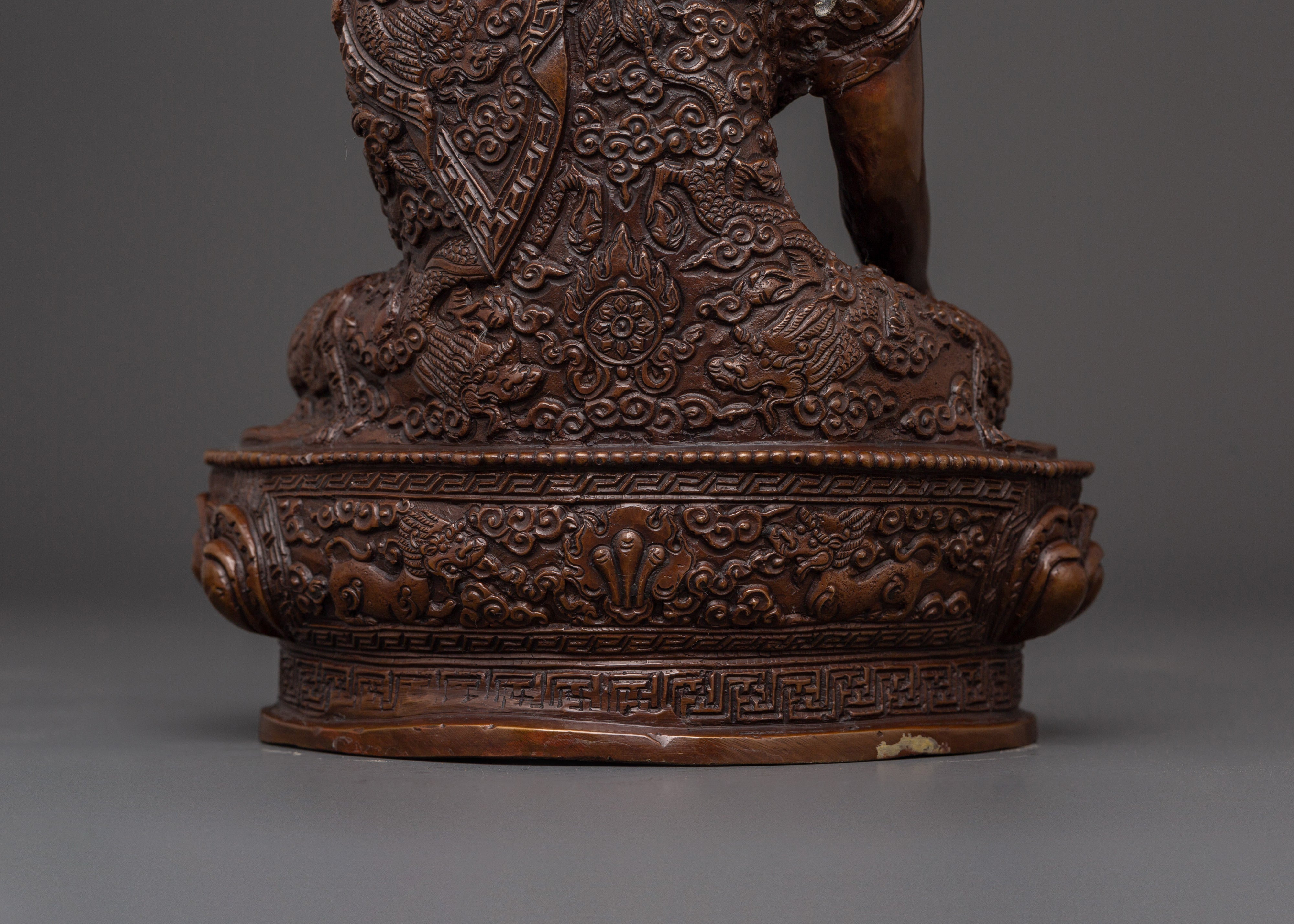 Shakyamuni Buddha Meditation Statue | Handcrafted Oxidized Copper Figurine