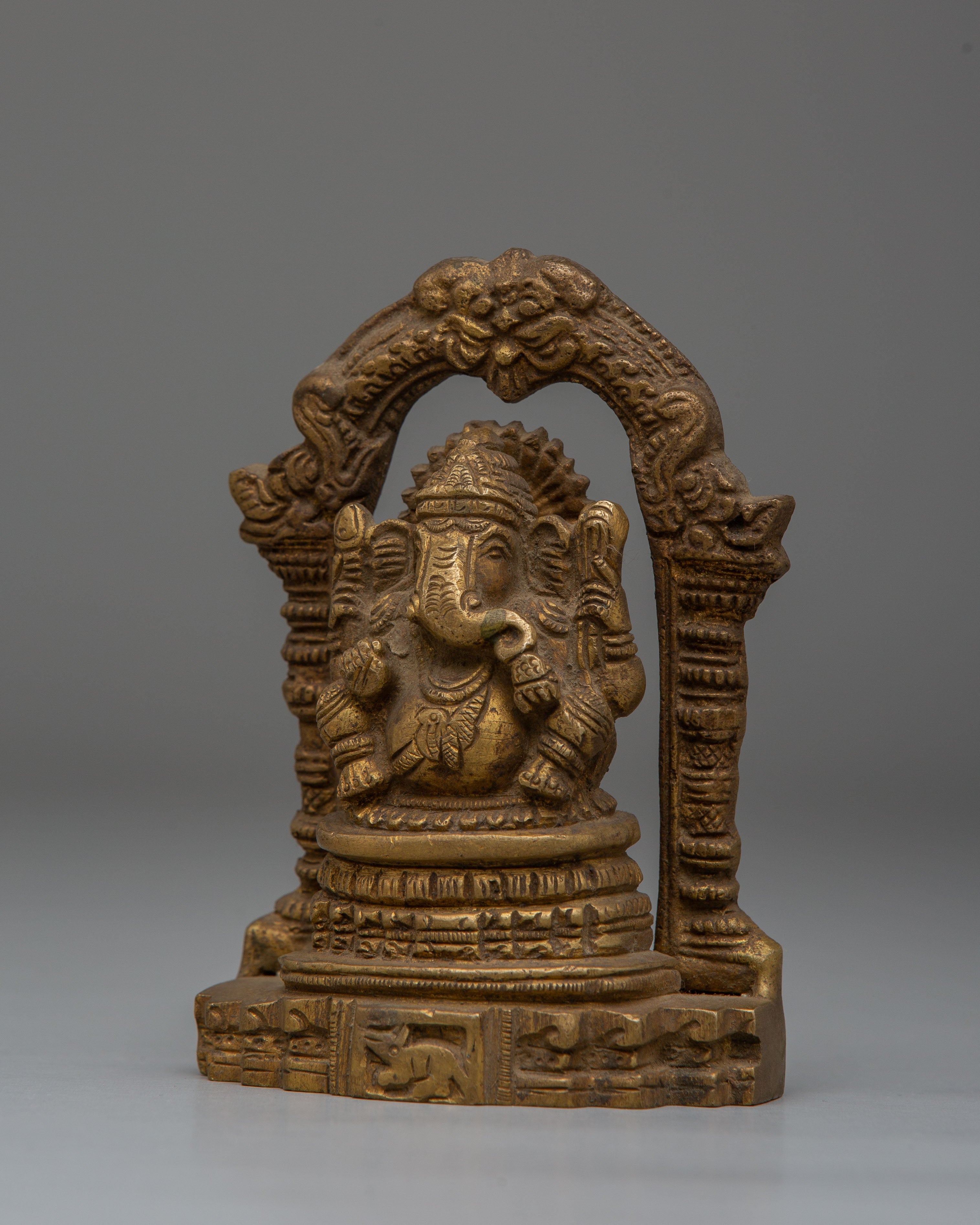Hindu Deity Ganesha Brass Statue | Symbol of Wisdom