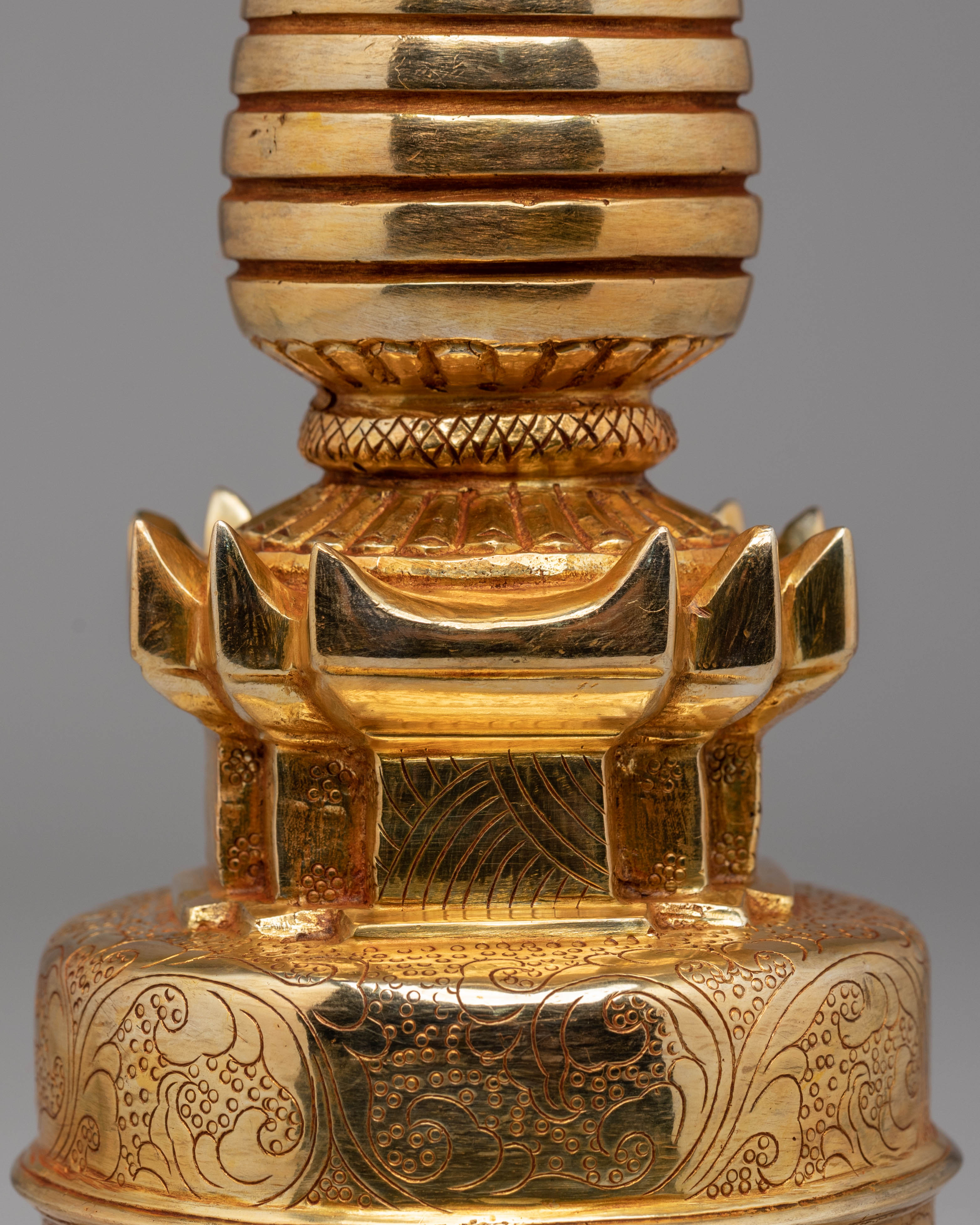 Sacred Handcrafted Stupa for Ritual Use | Perfect for Meditation and Spiritual Practices