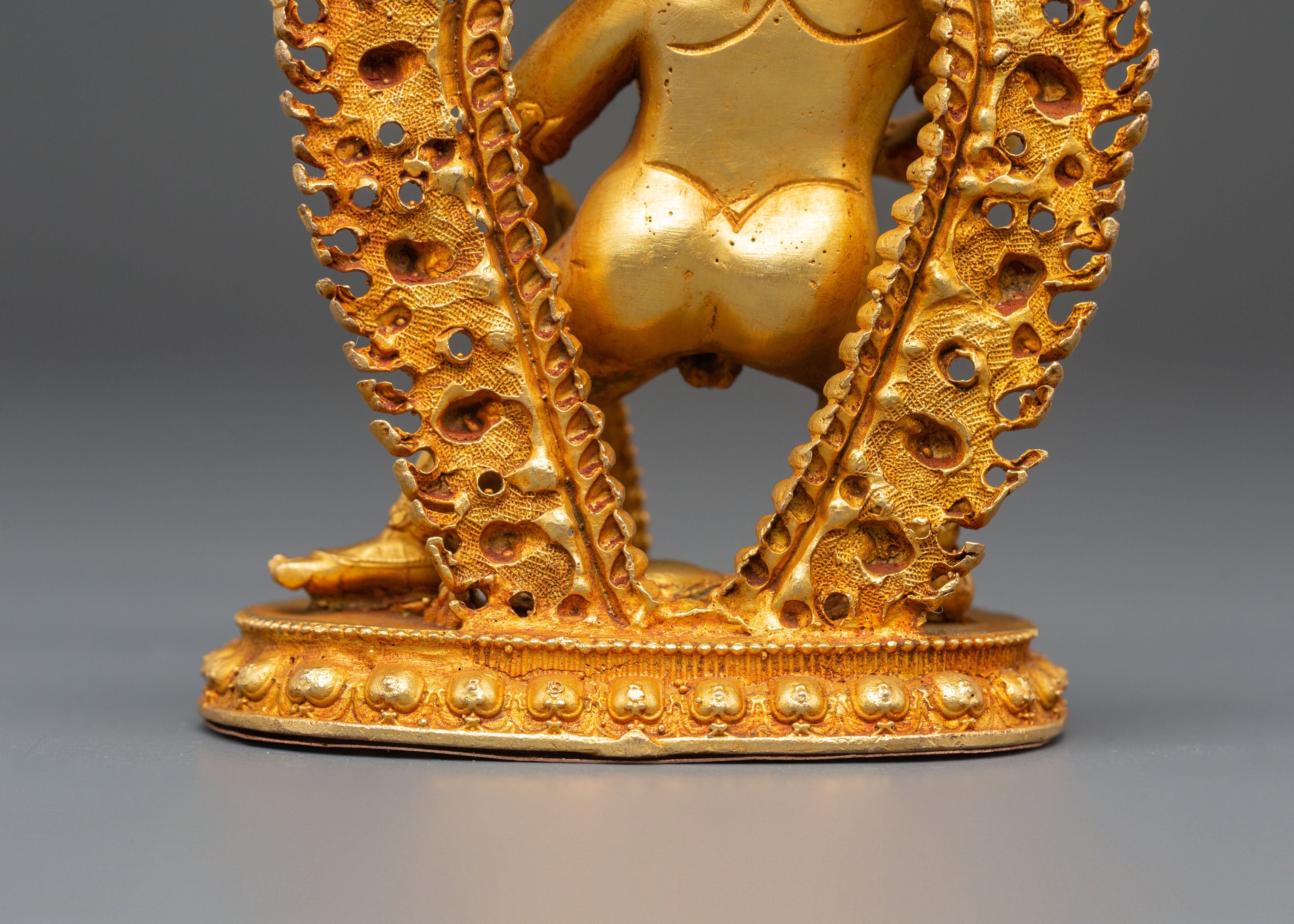 Wealth Guardian Black Dzambhala Statue | Himalayan Handcrafted Artwork