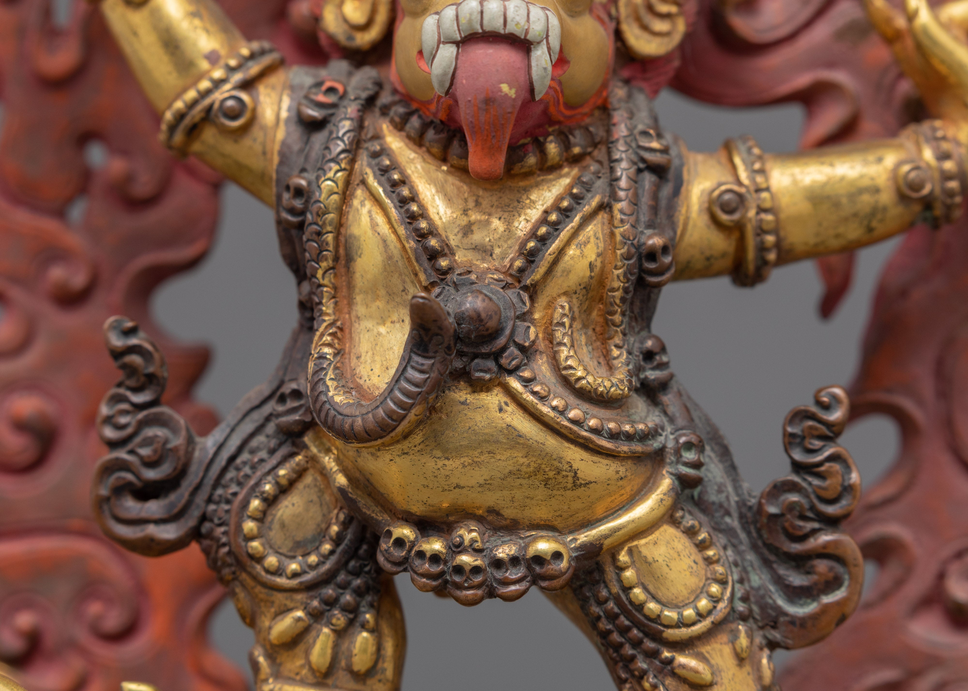 20 Years Old Yama Dharmaraja Buddha Figurine | Mini Statues