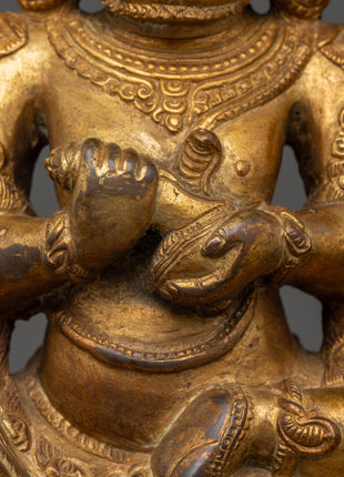 Chaturbhuja Mahakala Statue | Powerful Tibetan Protector Deity