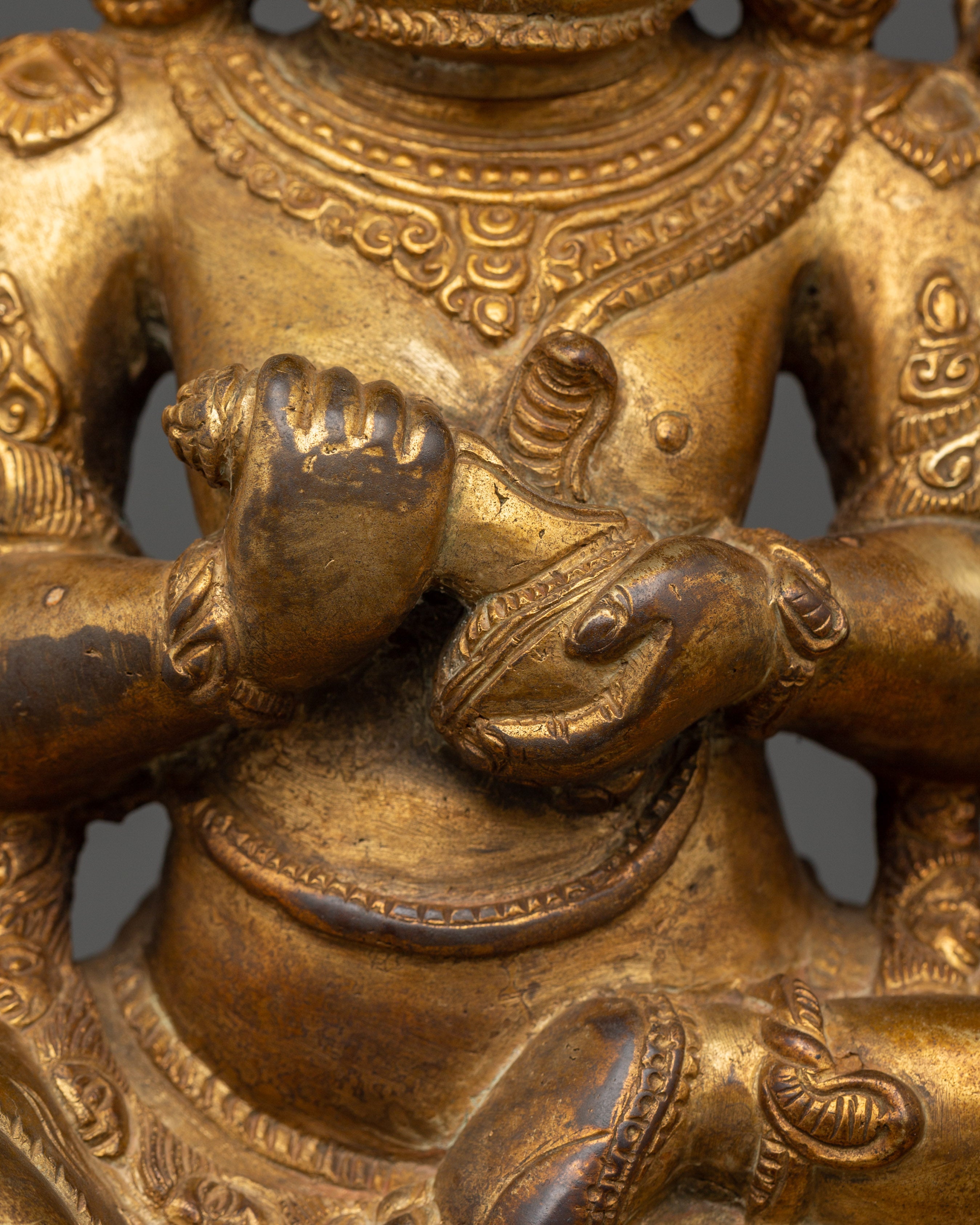 Chaturbhuja Mahakala Statue | Powerful Tibetan Protector Deity