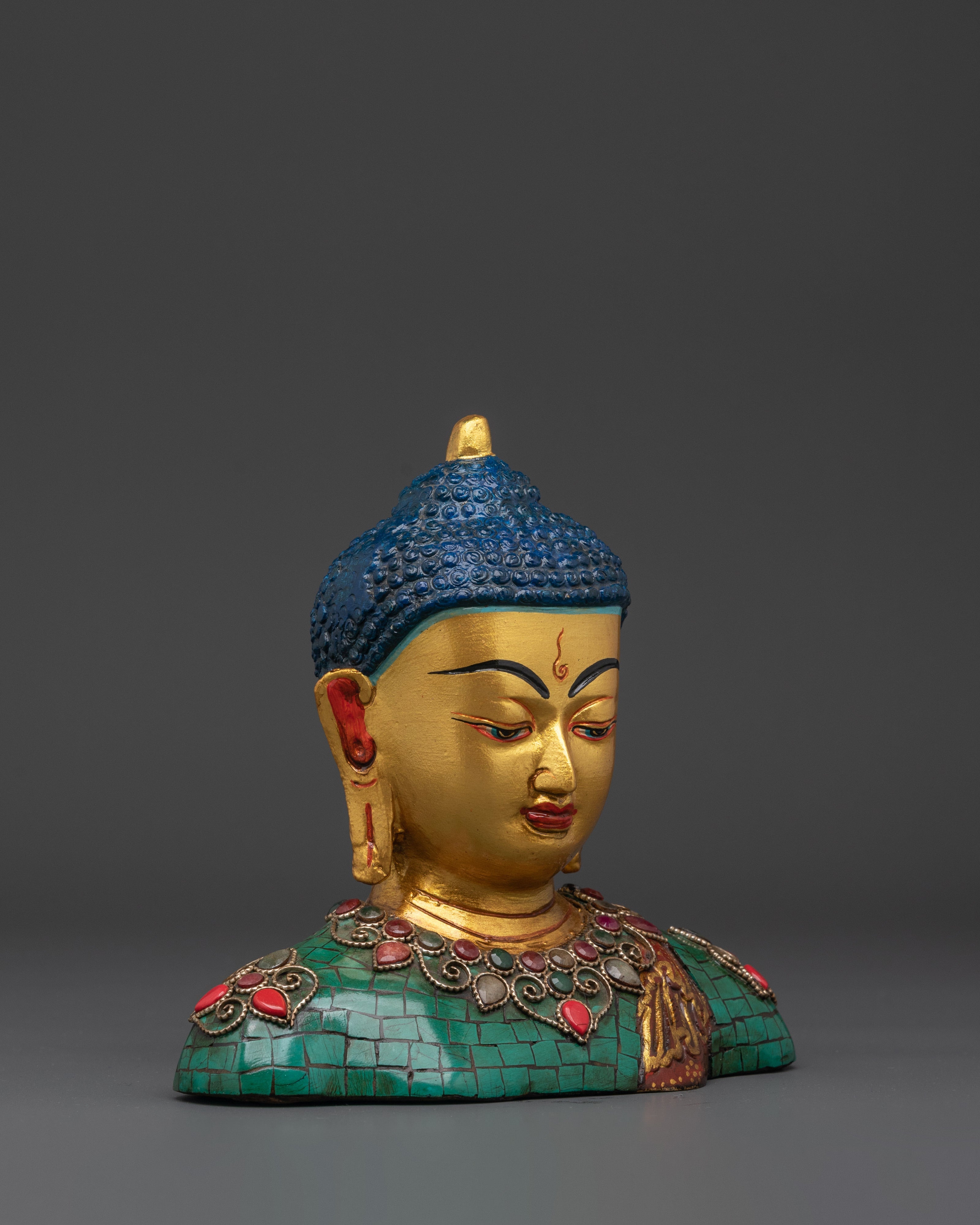 Handcrafted Buddha Head Sculpture | Buddhist Home Decor