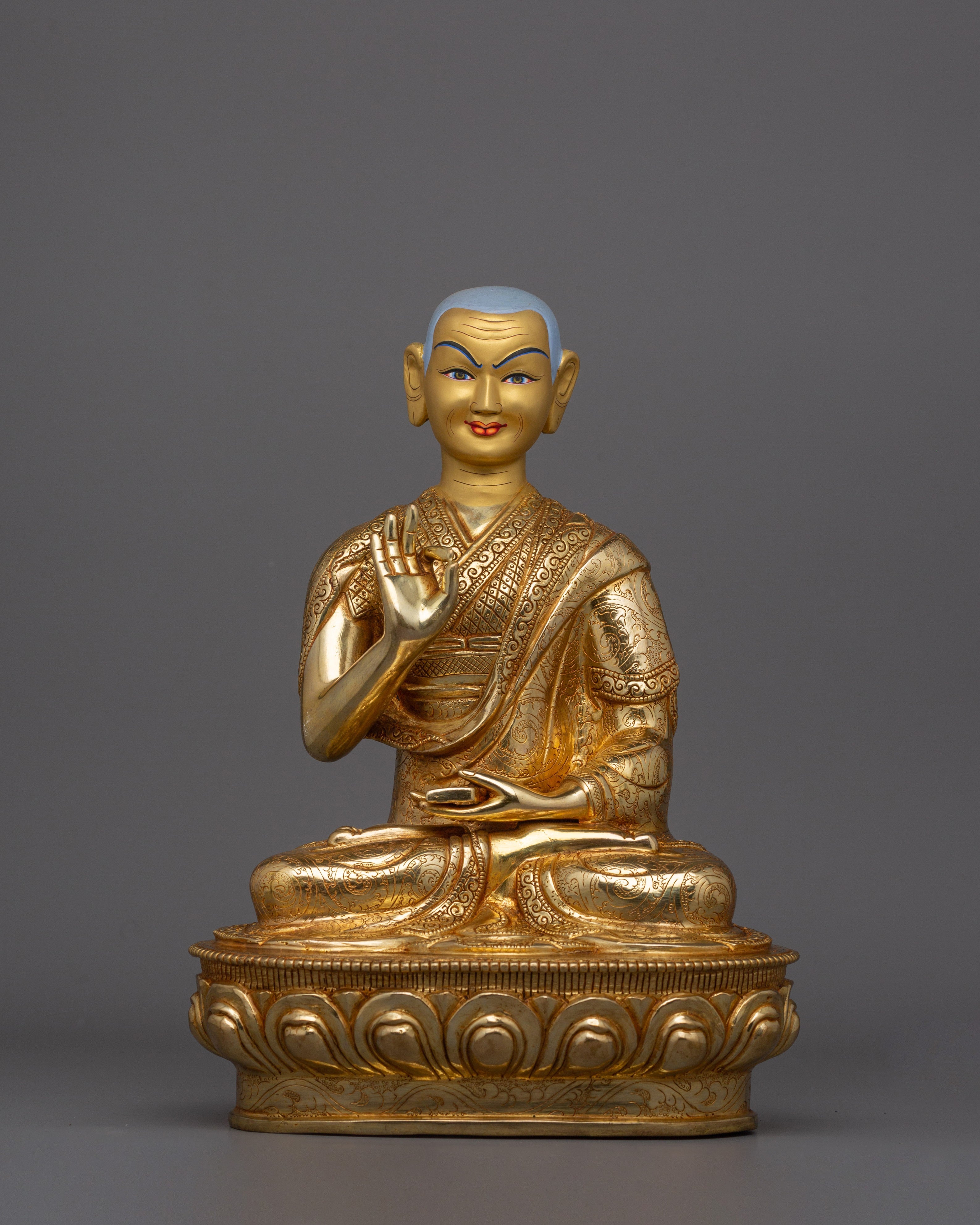 Gelugpa Master Set | Handcrafted Tibetan Buddhist Master Sculpture