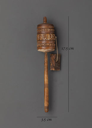Buffalo Bone Prayer Wheel | Handcrafted Mantra Spinner