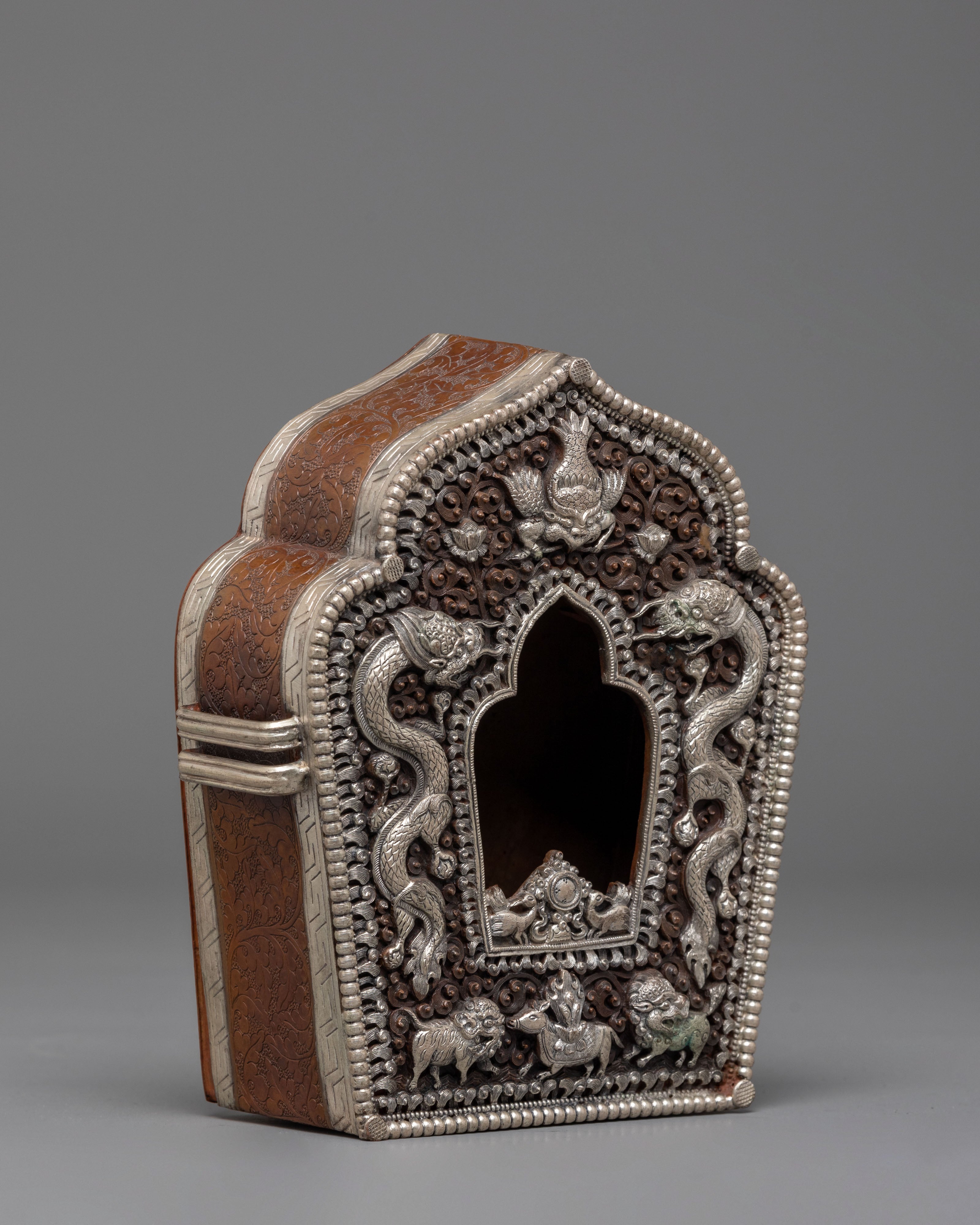 Oxidized Copper Ghau Box | Perfect for Ritual Use and Sacred Storage