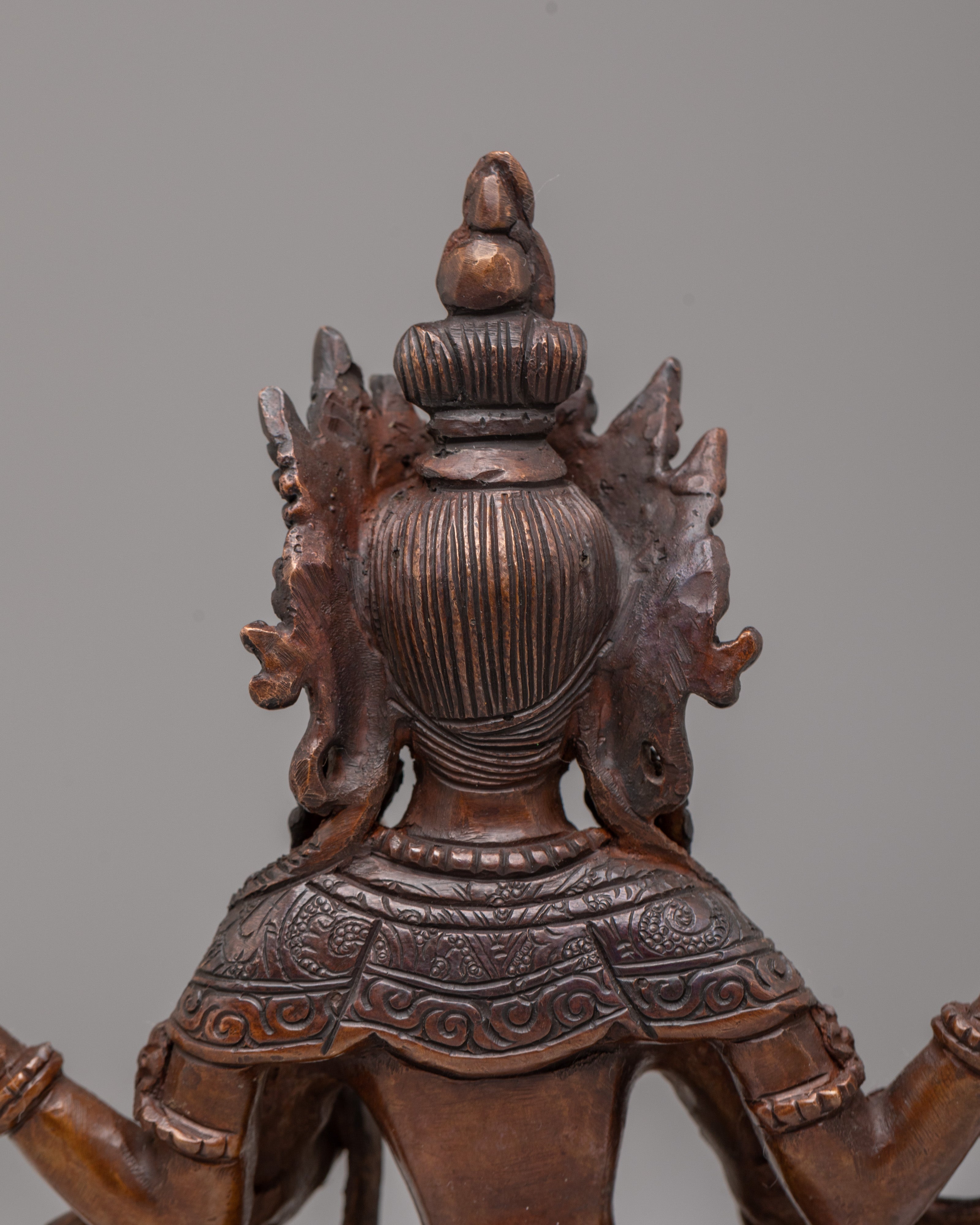 Laxmi Handcrafted Statue | Oxidized Copper Body