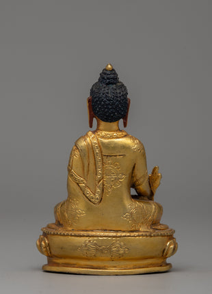 Medicine Buddha for Healing | Handcrafted Copper Body with Gold Plating