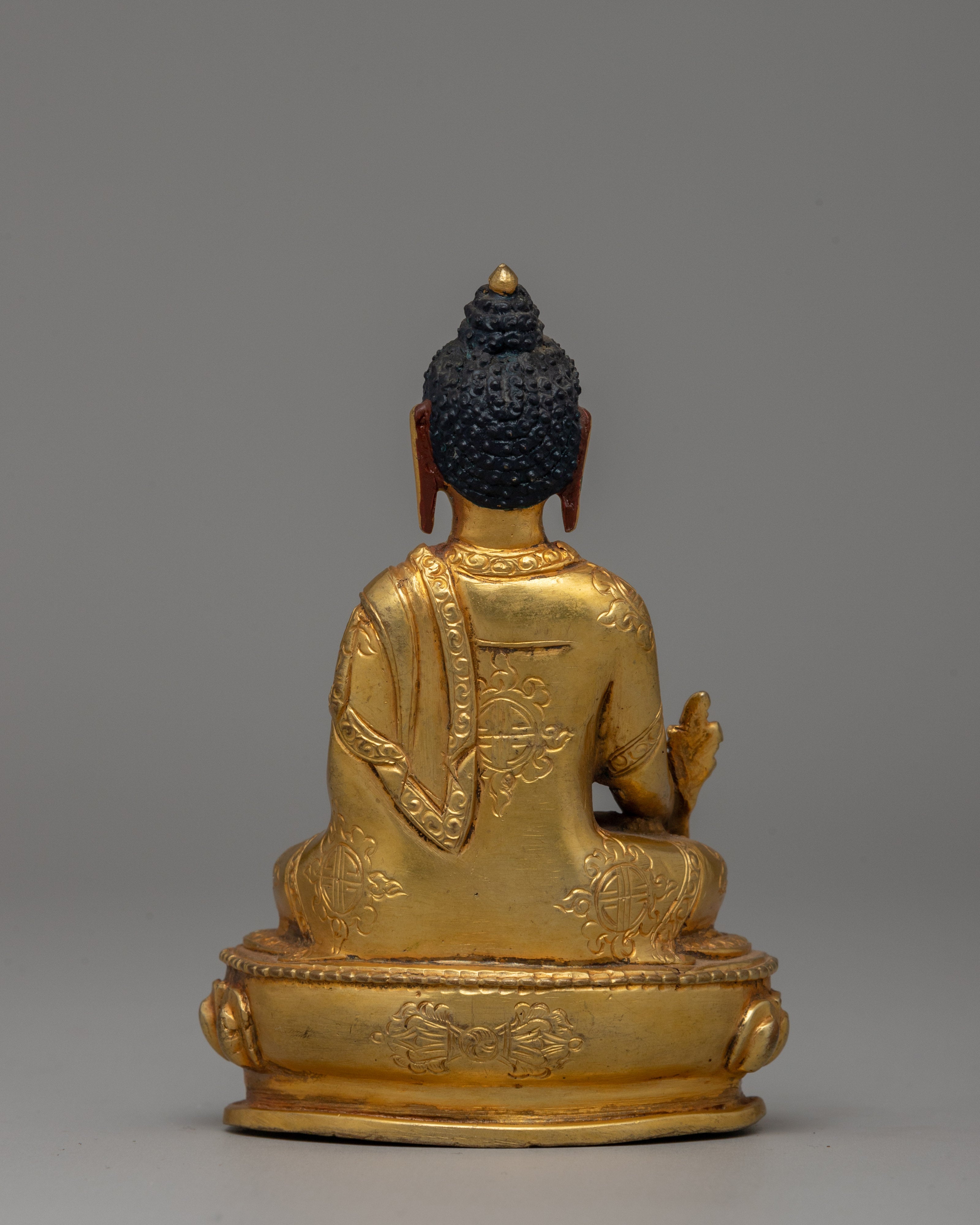 Medicine Buddha for Healing | Handcrafted Copper Body with Gold Plating