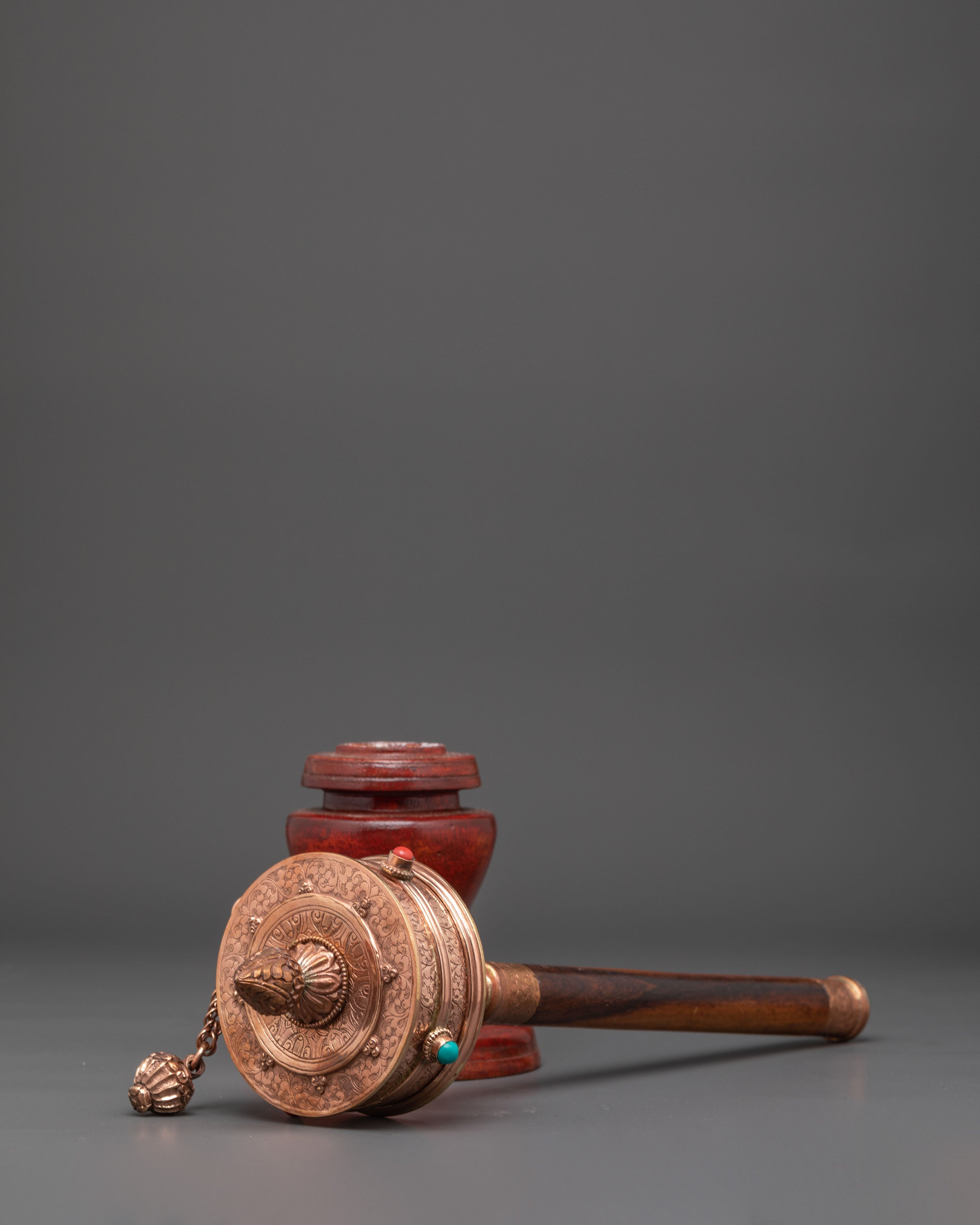 Healing Handheld Prayer Wheel | Ritual Tool for Meditation