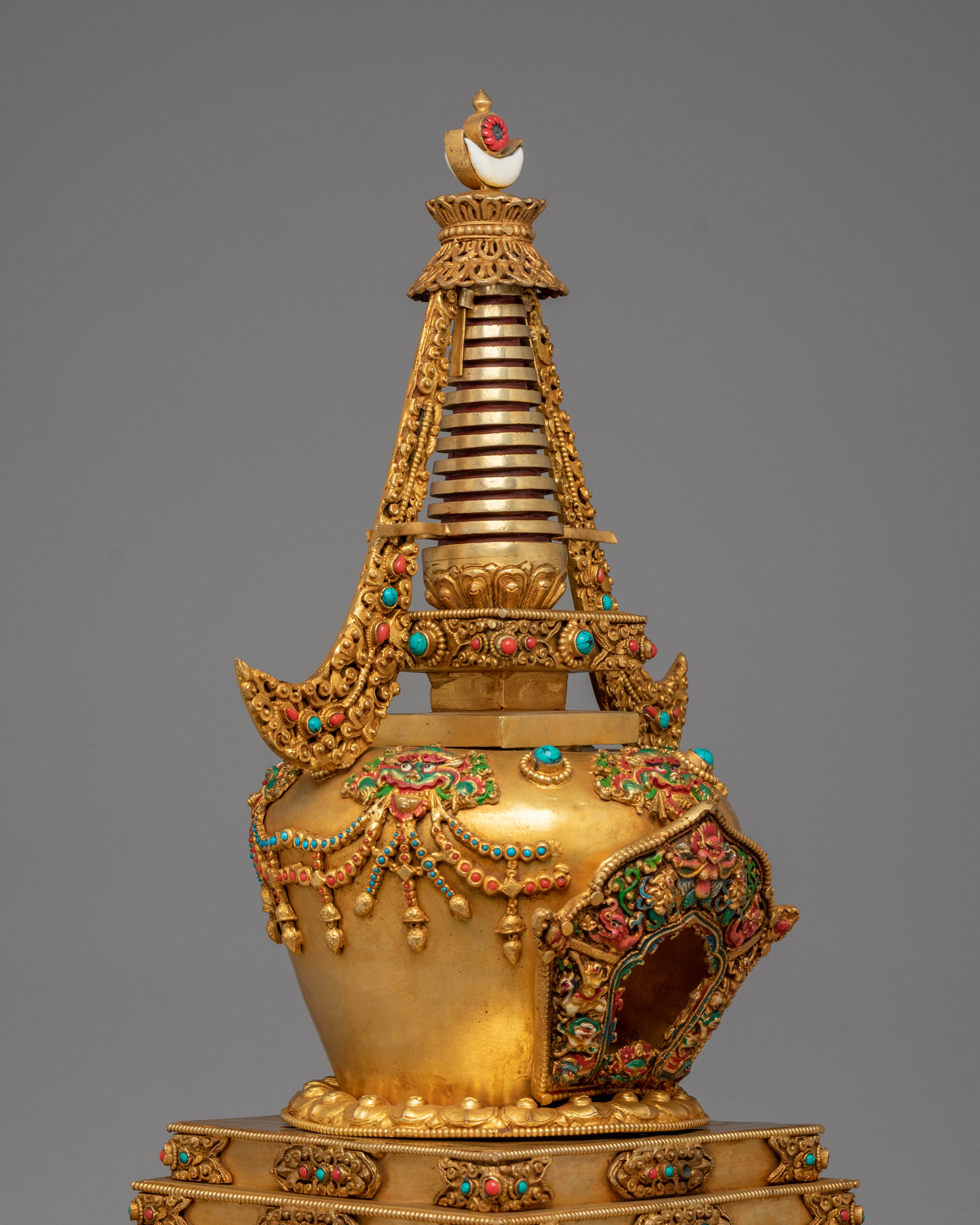 Himalayan Sacred Tibetan Stupa | Spiritual Symbol of Enlightenment and Protection