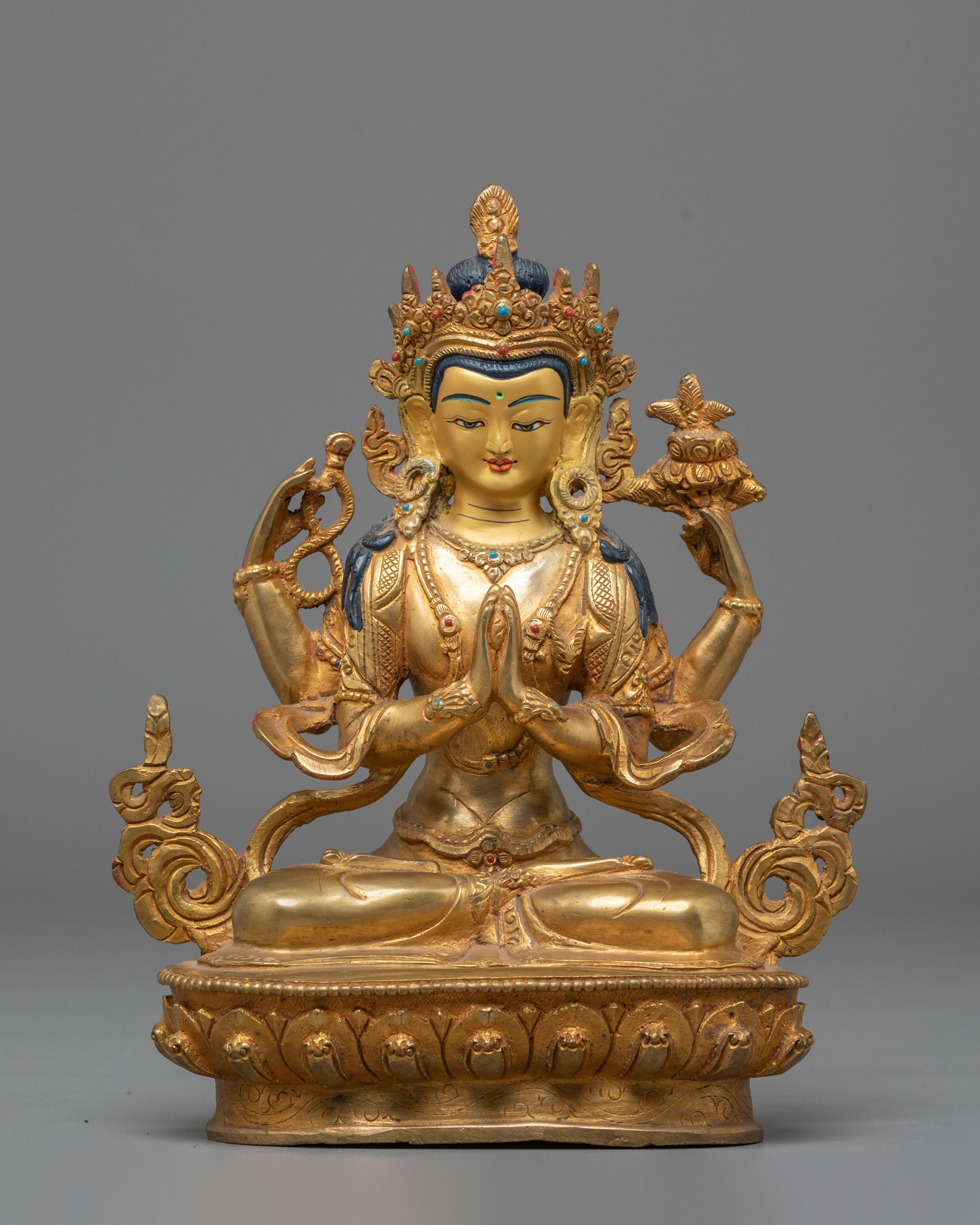 Handmade Tibetan Chenrezig Statue