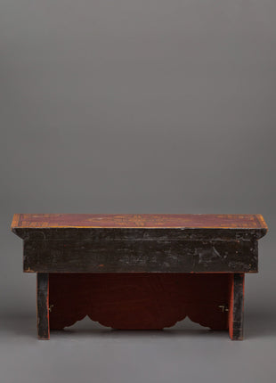 Hand-carved Table Buddhist Folding Table | Wooden Ritual Altar Table