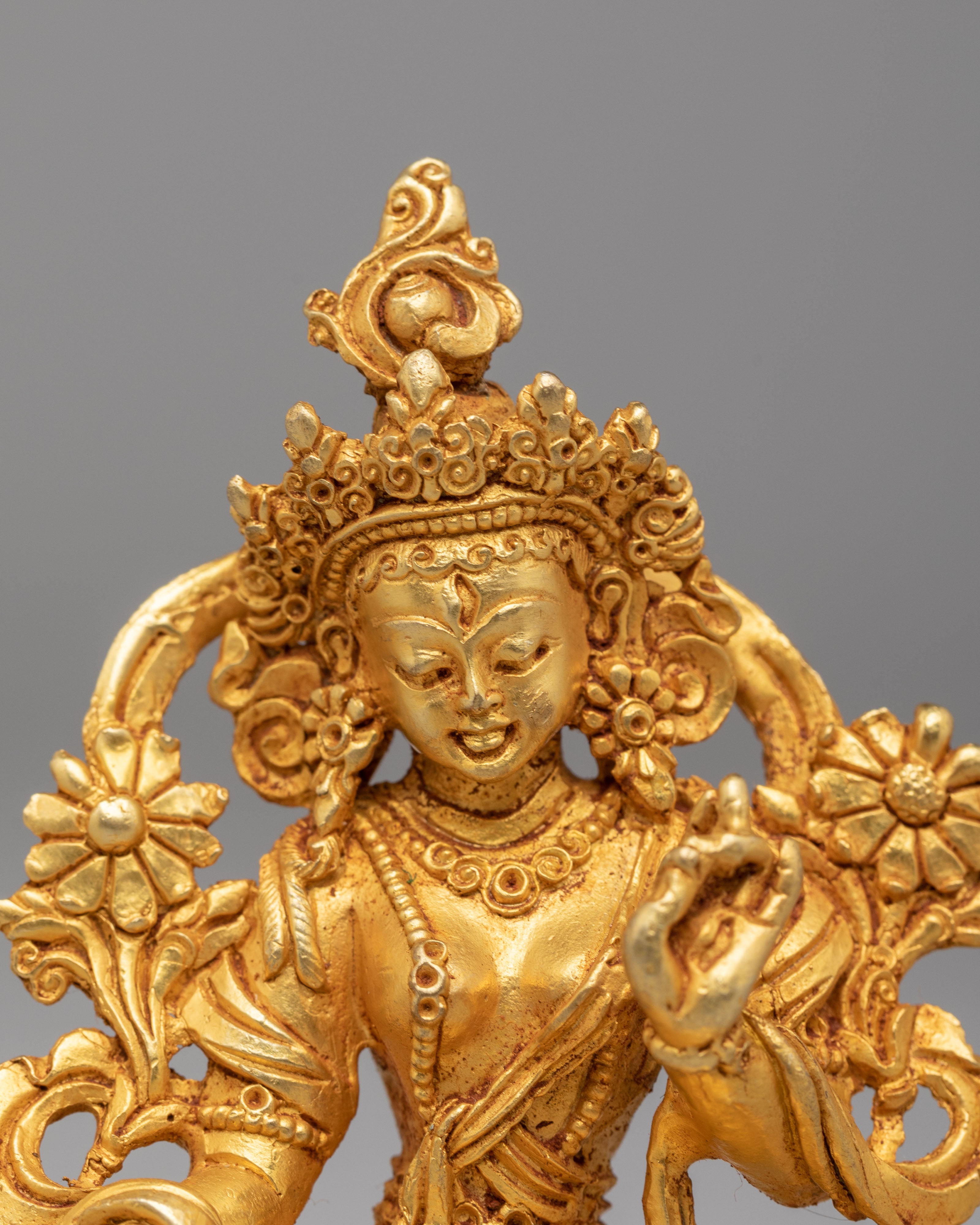 White Tara Buddha Statue Set | Sacred Buddhist Decor