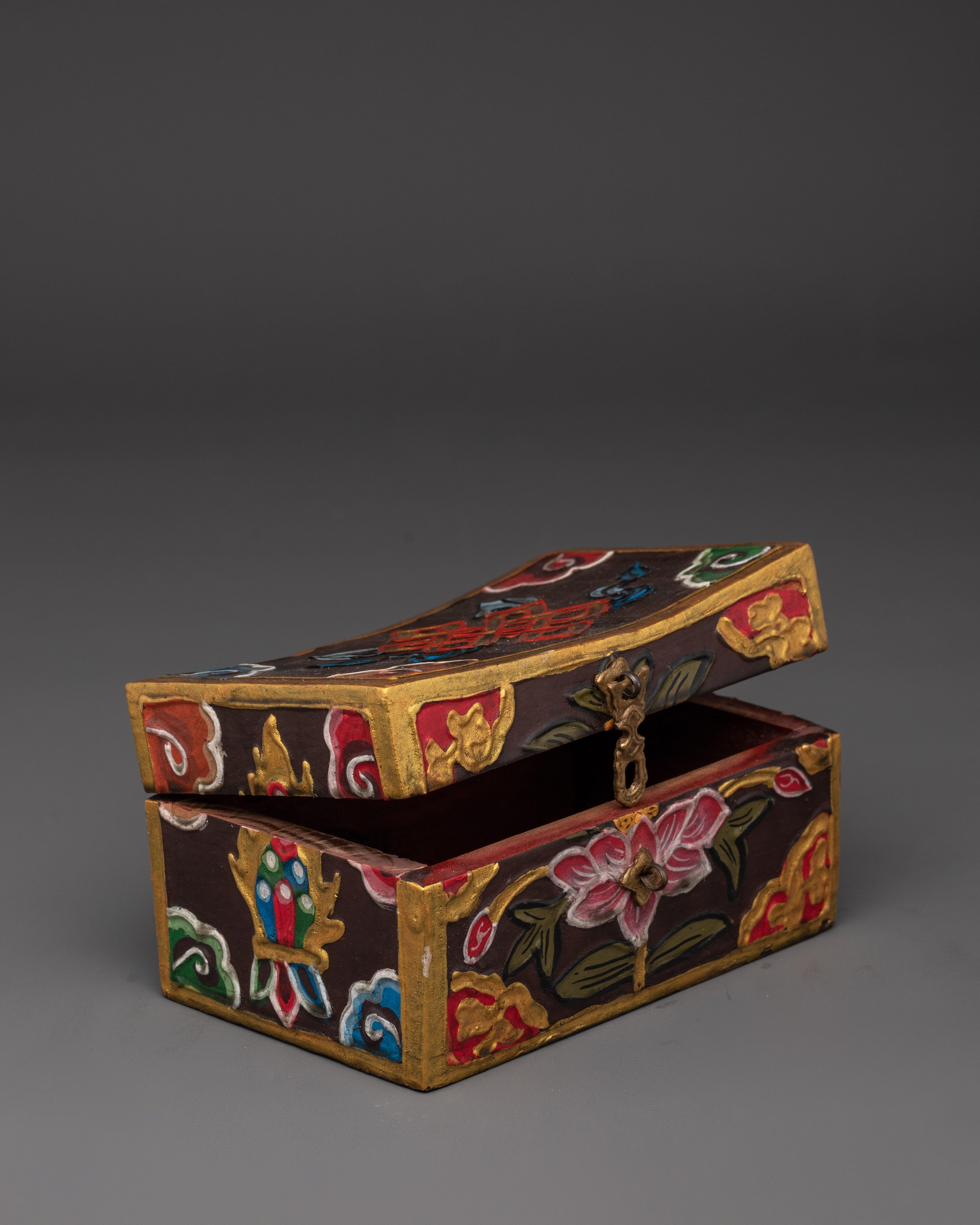 Traditional Himalayan Decorative Box | Handcrafted Painted Wooden Chest
