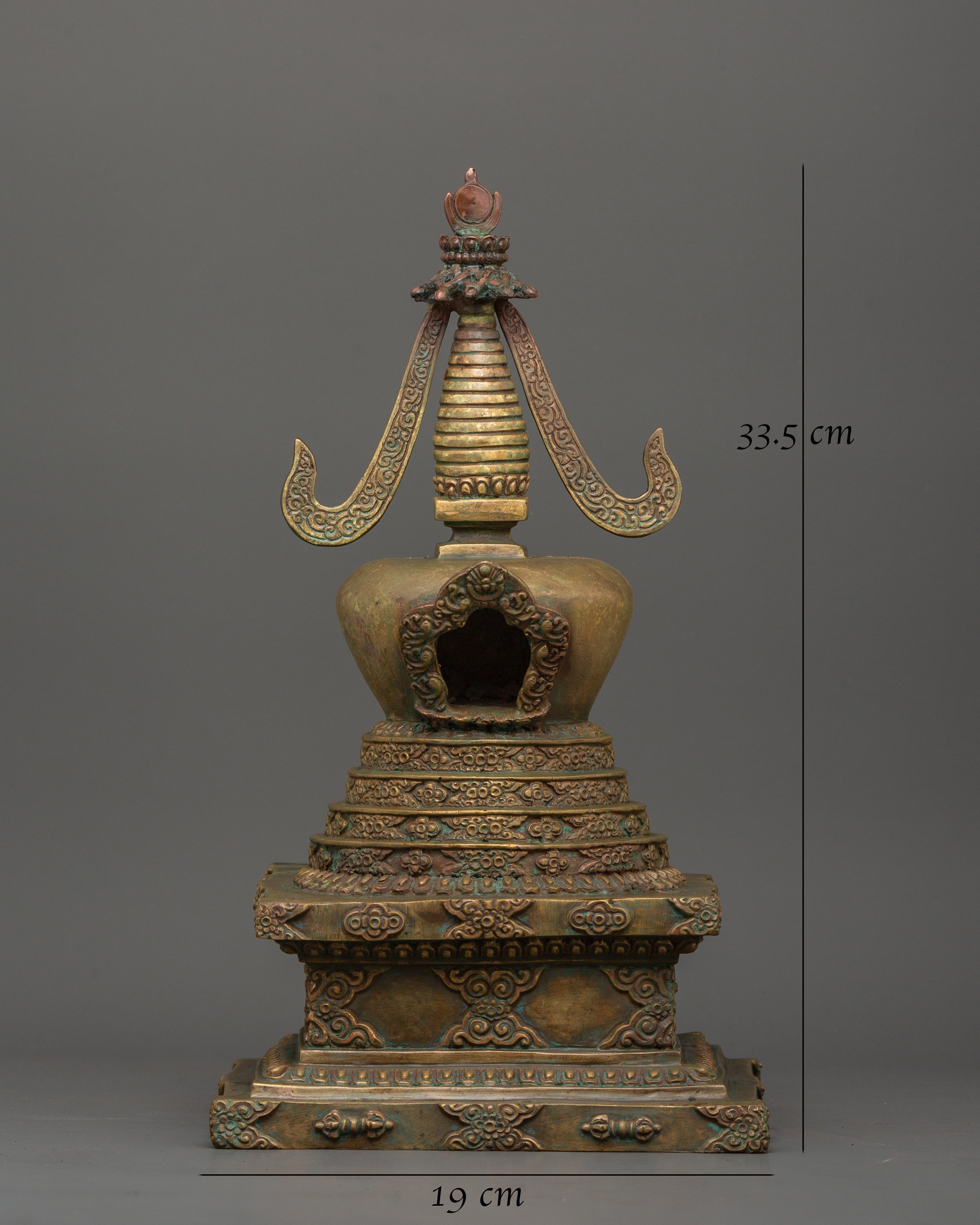 Traditional Namgyal Chorten | Handcrafted Tibetan Sacred Art