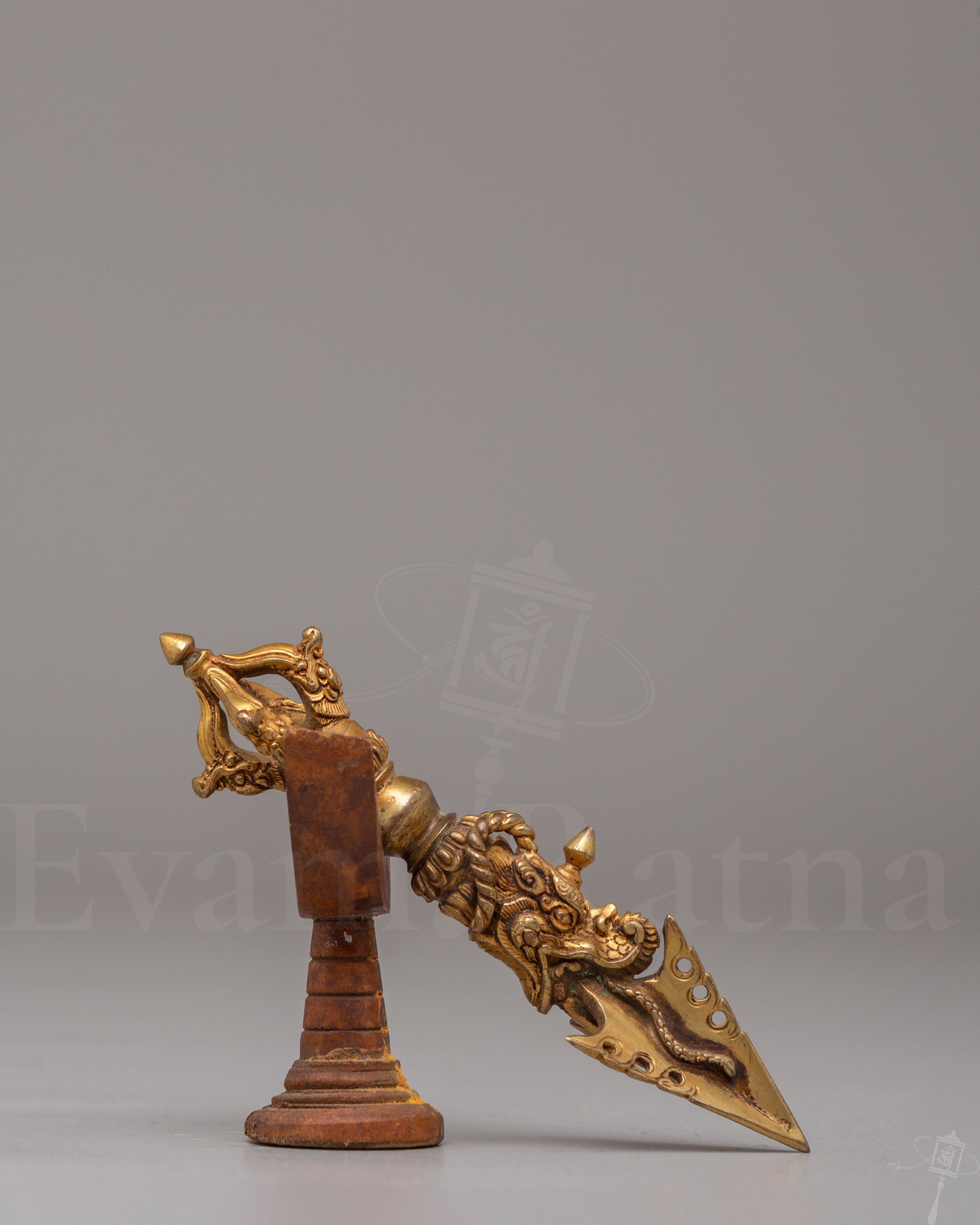 Tantric Buddhist Phurba with Stand