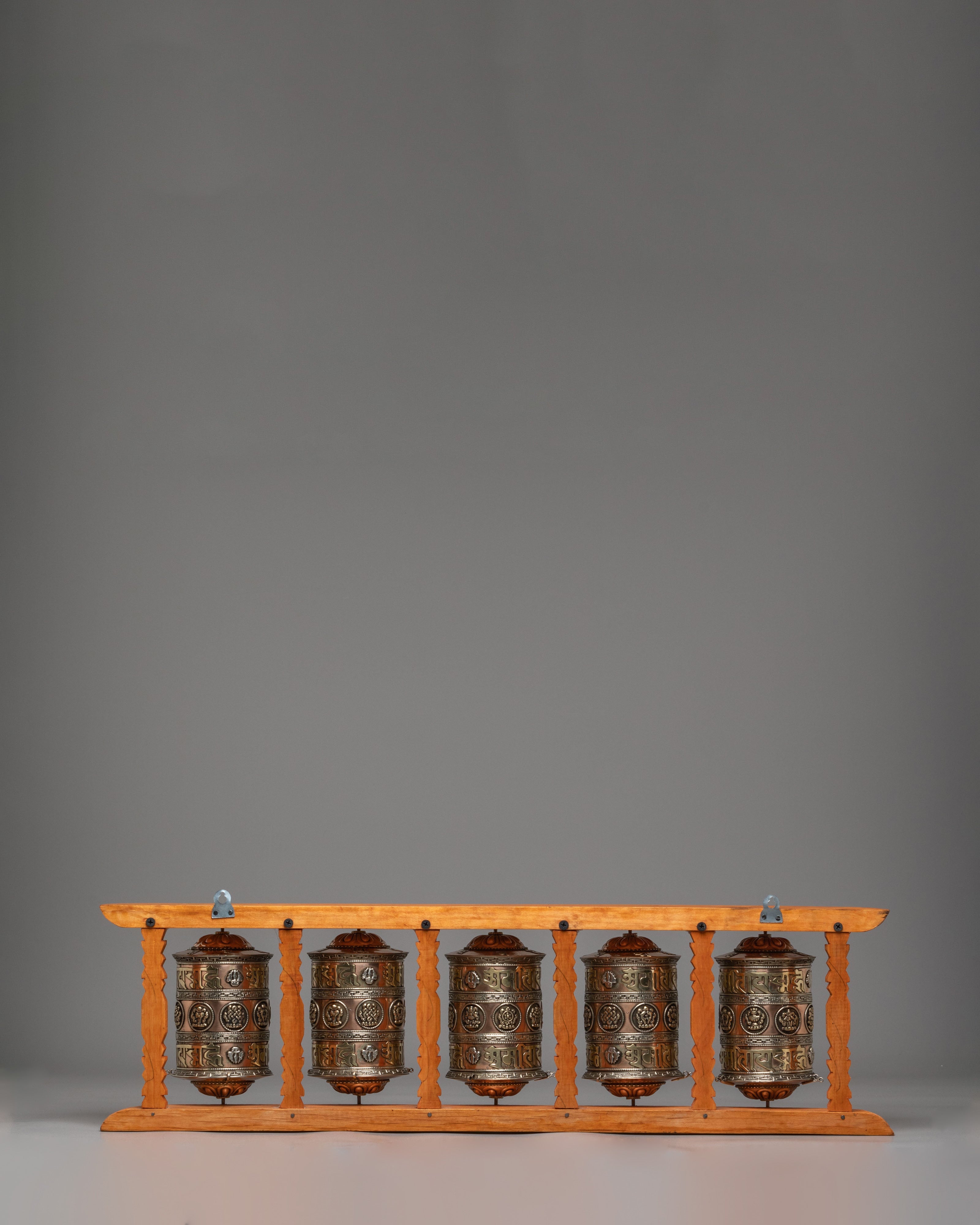 Tibetan Prayer Wheel Set | Meditation & Spiritual Decor