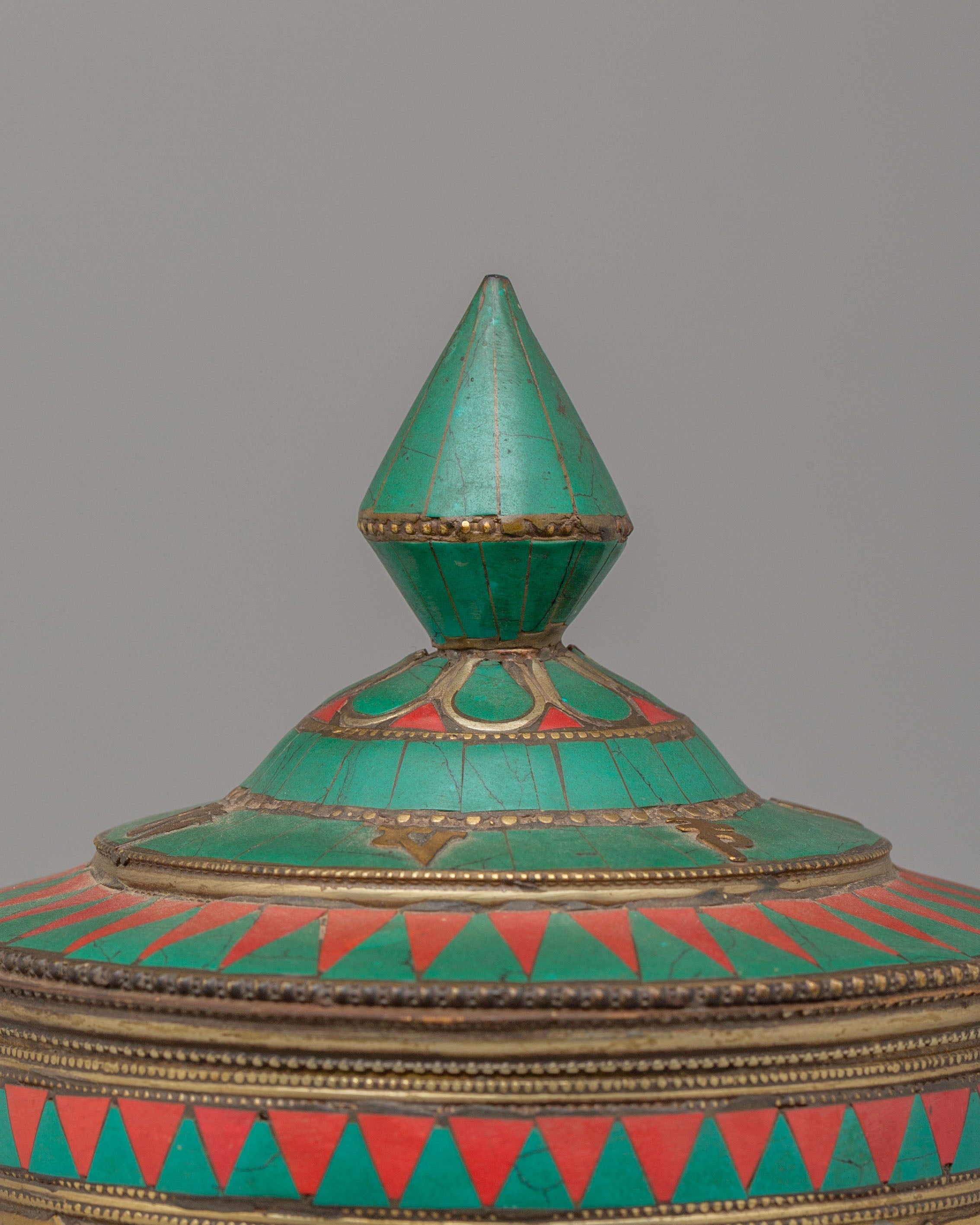 Sacred Altar Mantra Prayer Wheel | Handcrafted Tibetan Mantra Spinner
