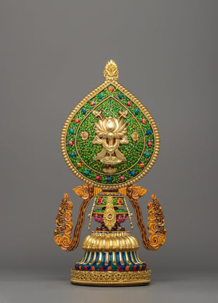 Eight Auspicious Symbols | Handcrafted Gold-Plated Tibetan Sacred Set
