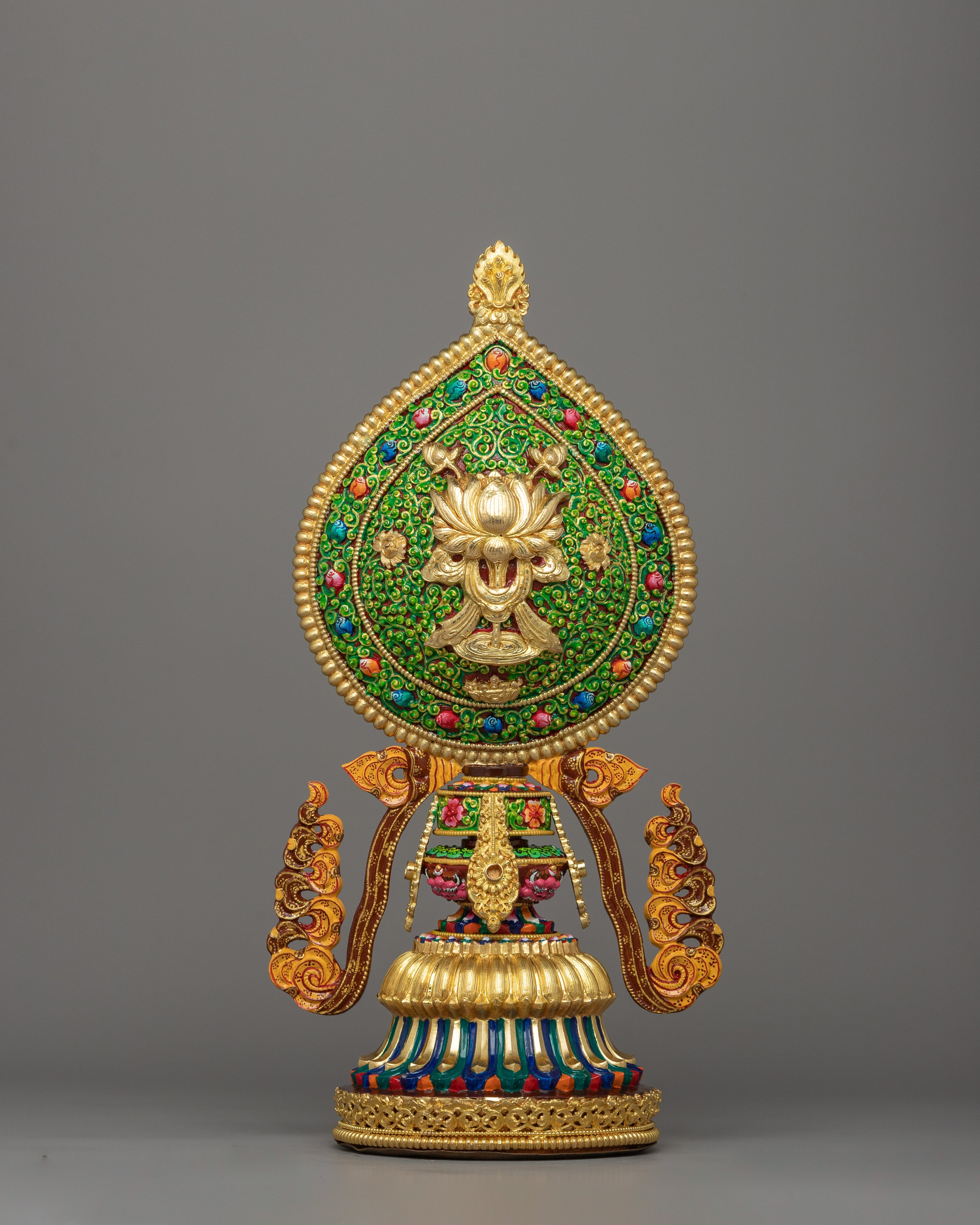 Eight Auspicious Symbols | Handcrafted Gold-Plated Tibetan Sacred Set