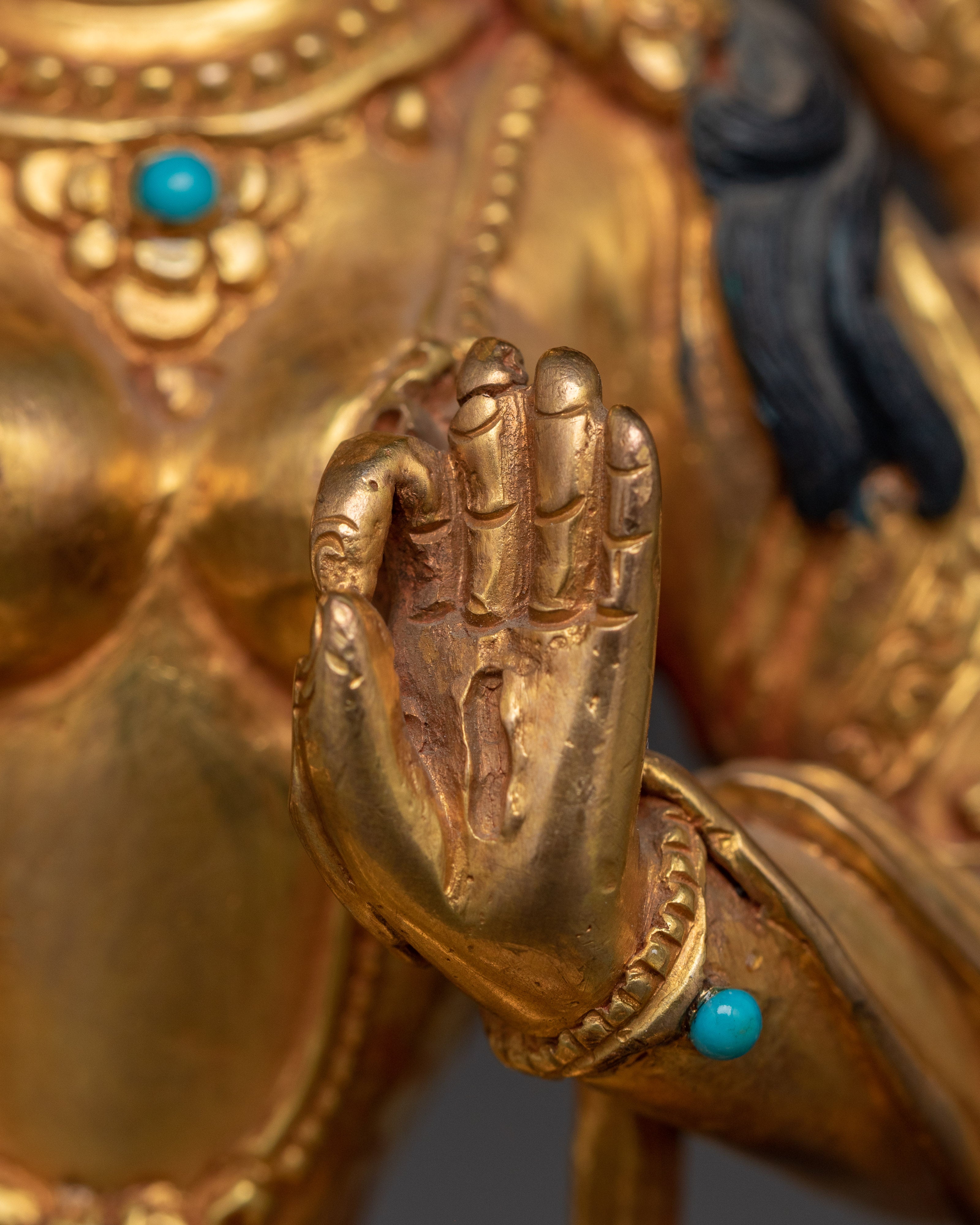 Handmade Buddhist Statue of White Tara | Symbol of Compassion and Long Life