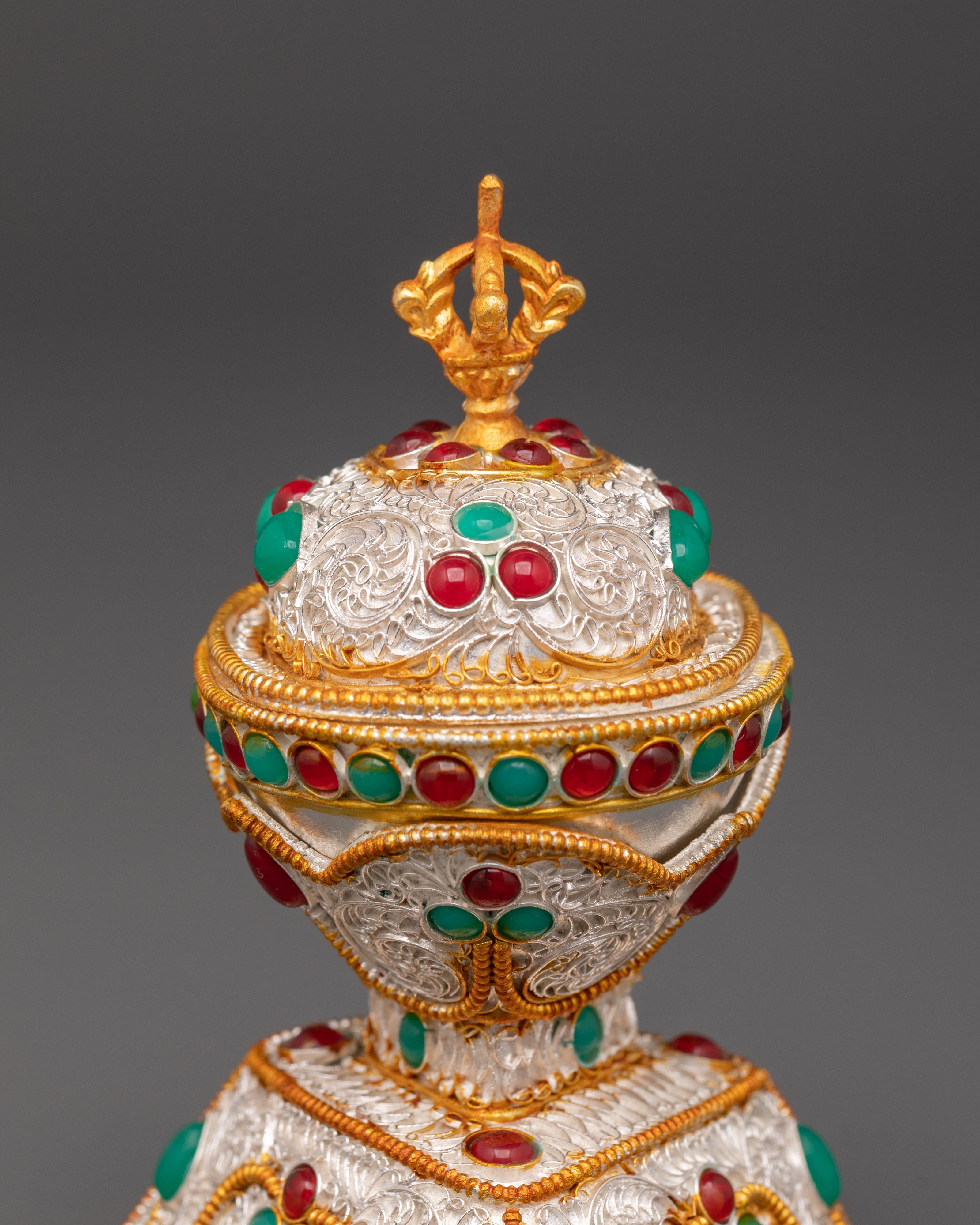 Handcrafted Gold Plated Kapala Set | Sacred Ritual Cups