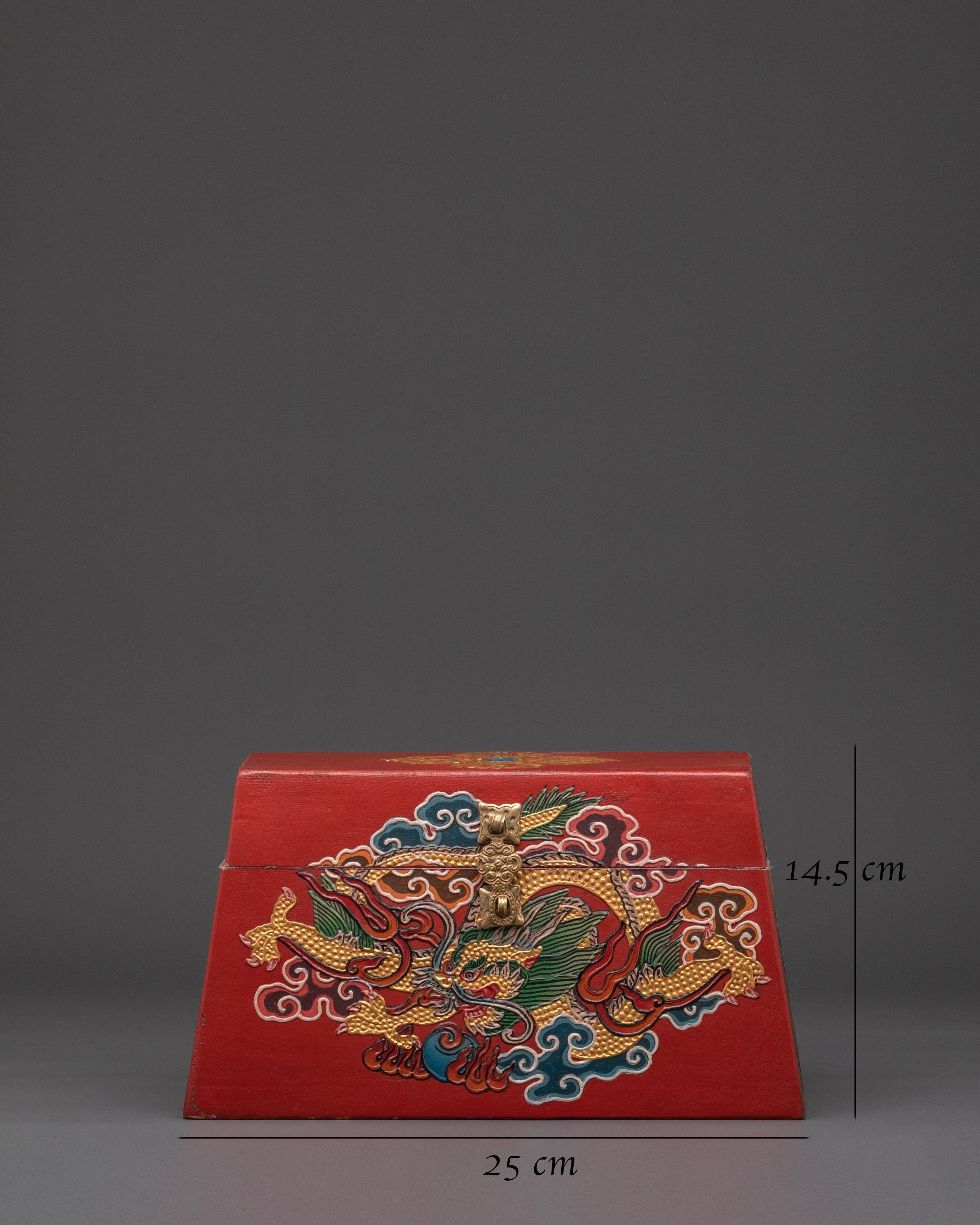 Handcrafted Tibetan Jewelry Box | Spiritual Feng Shui Decorative Artifact Decor