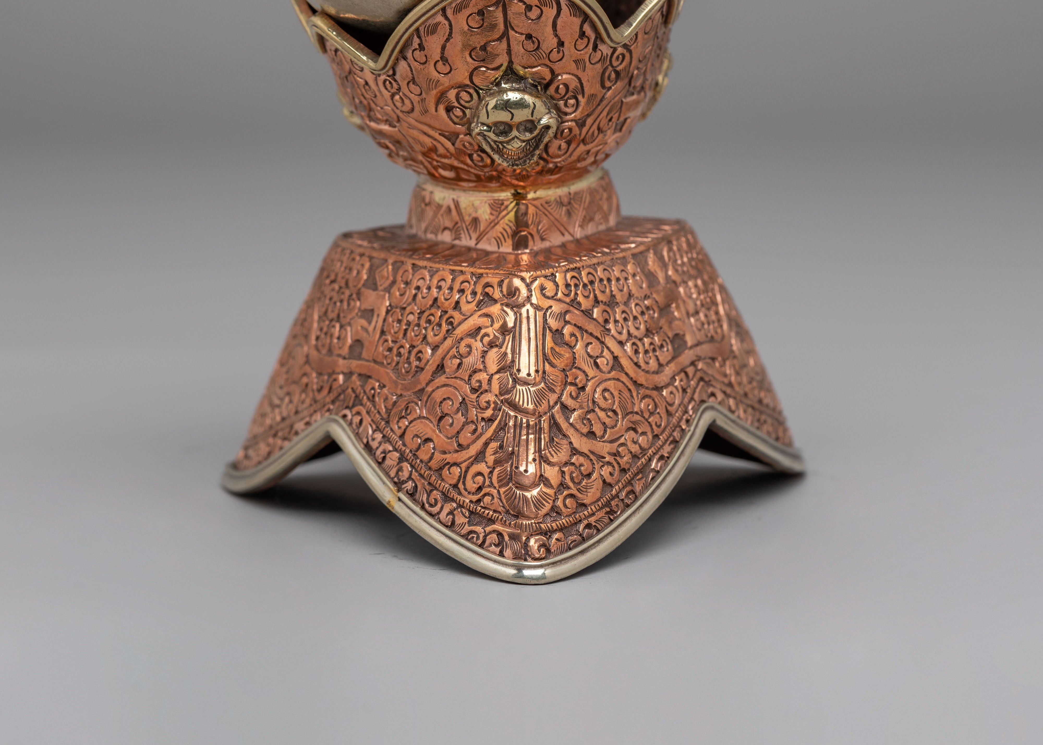 Buddhist Kapala Skull Cup for Ritual Use | Sacred Kapala Skull Cup