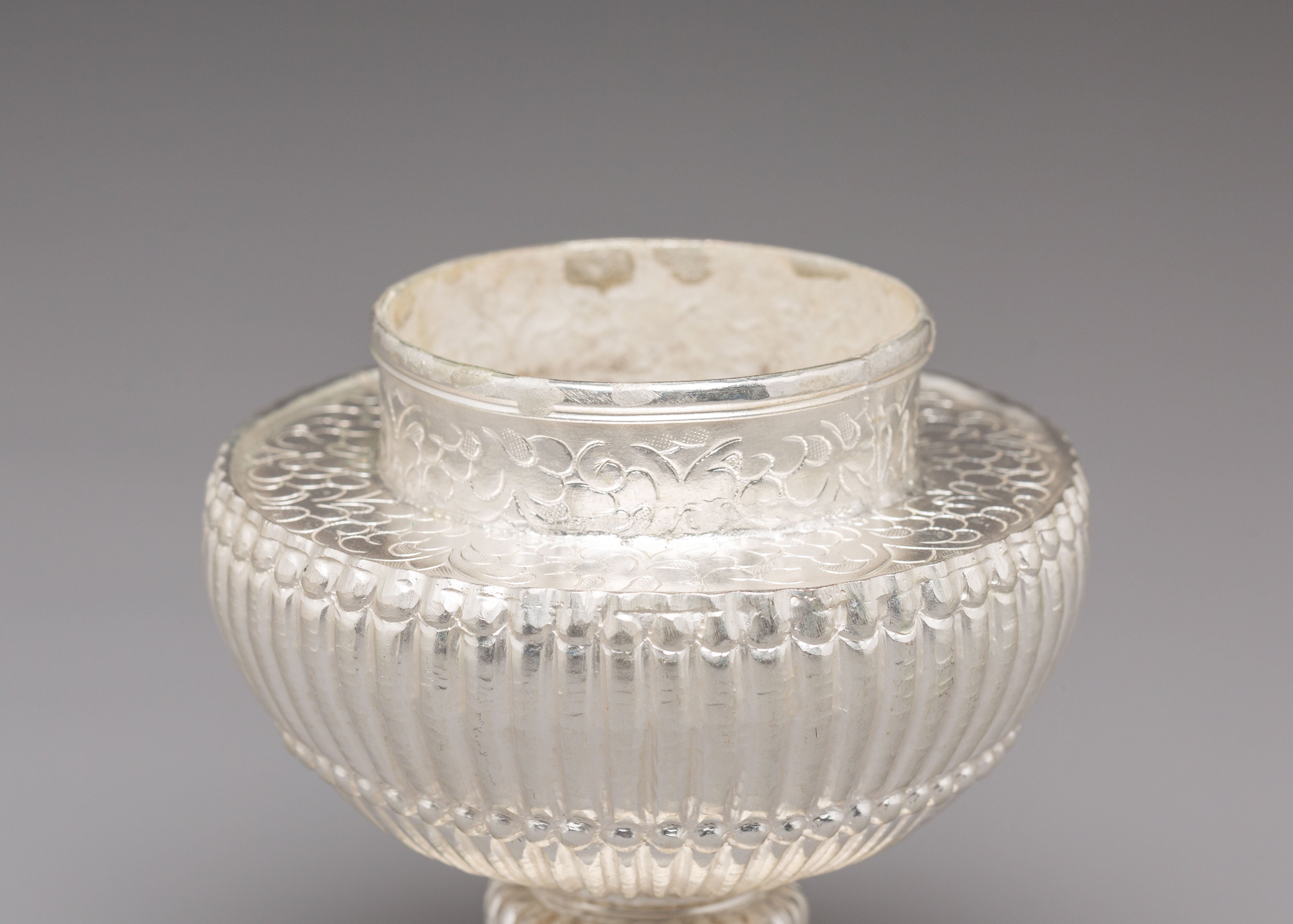 Traditional Copper Rice Pot | Sacred Ritual Offering Vessel