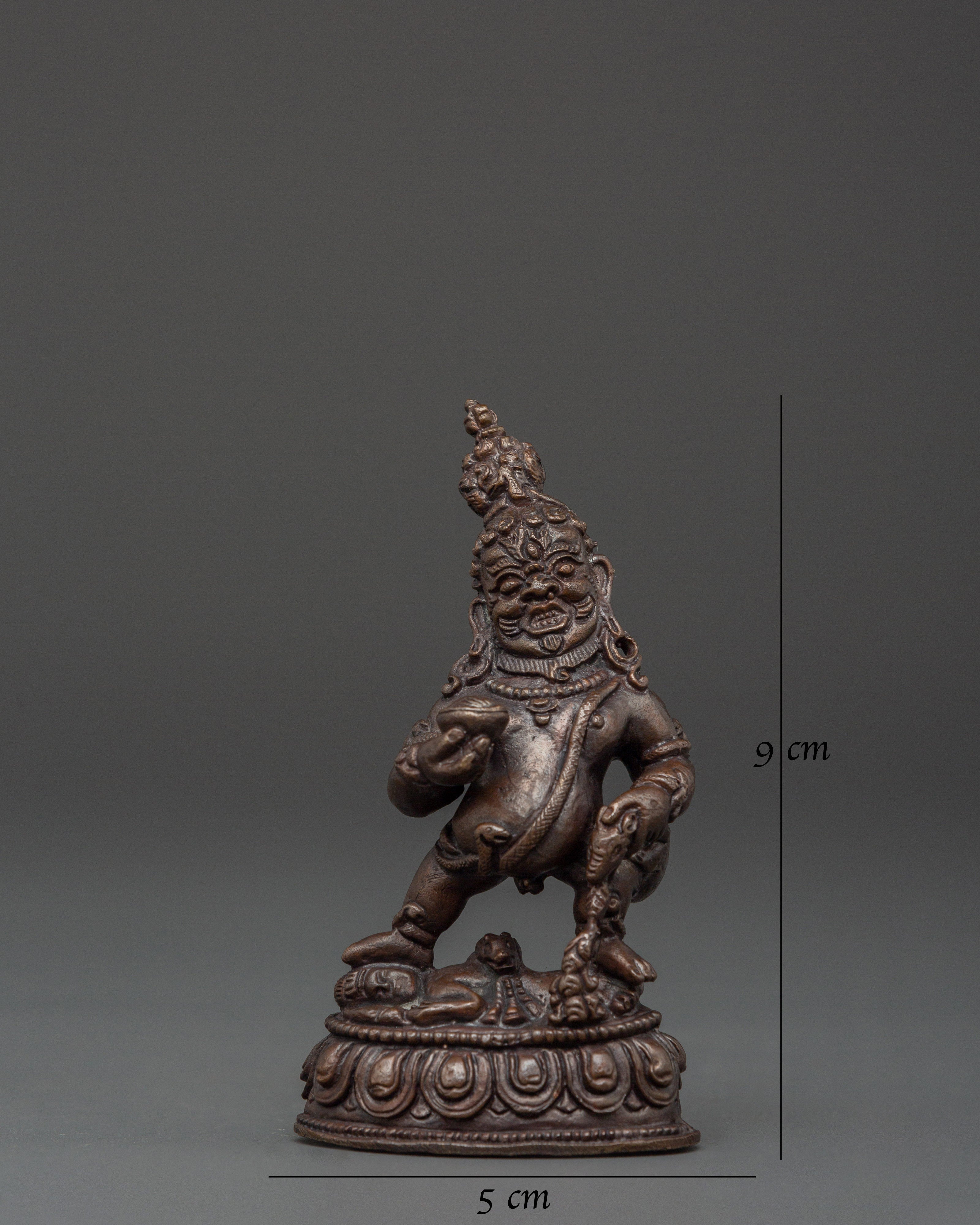 Statue of Black Dzambhala | Tibetan Wealth Deity