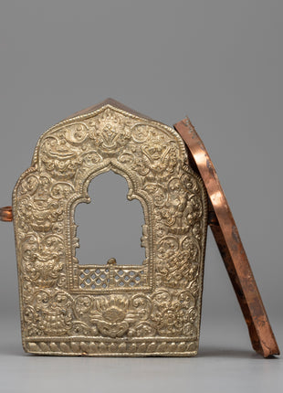 Handcrafted Buddhist Ghau Box for Shrines & Good Fortune | Buddhist Amulet Treasure Box