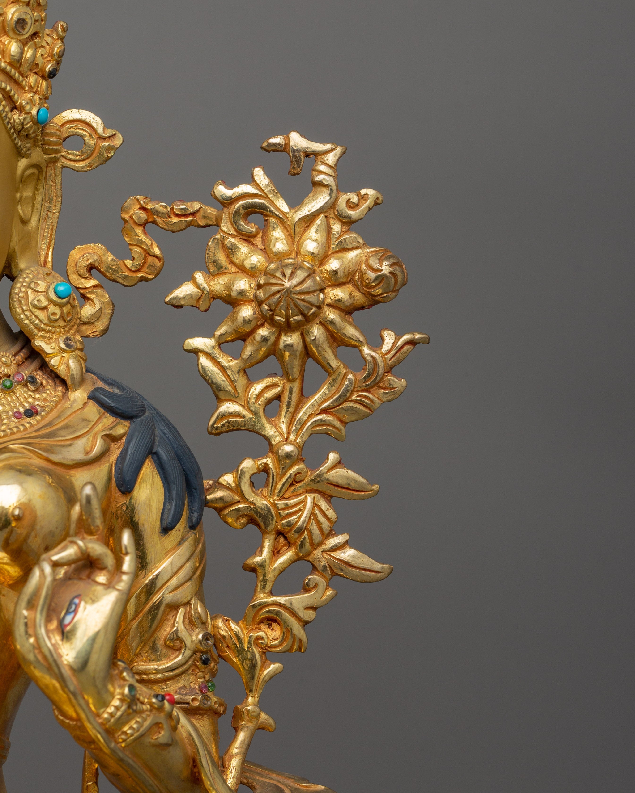 Tibetan Statue of White Tara Compassion Deity | Handcrafted Sita Tara