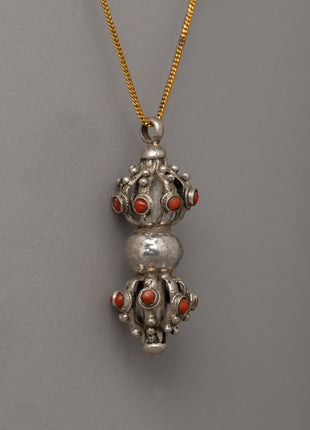 Vajra Symbol Locket | Handcrafted Tibetan Amulet Pendant