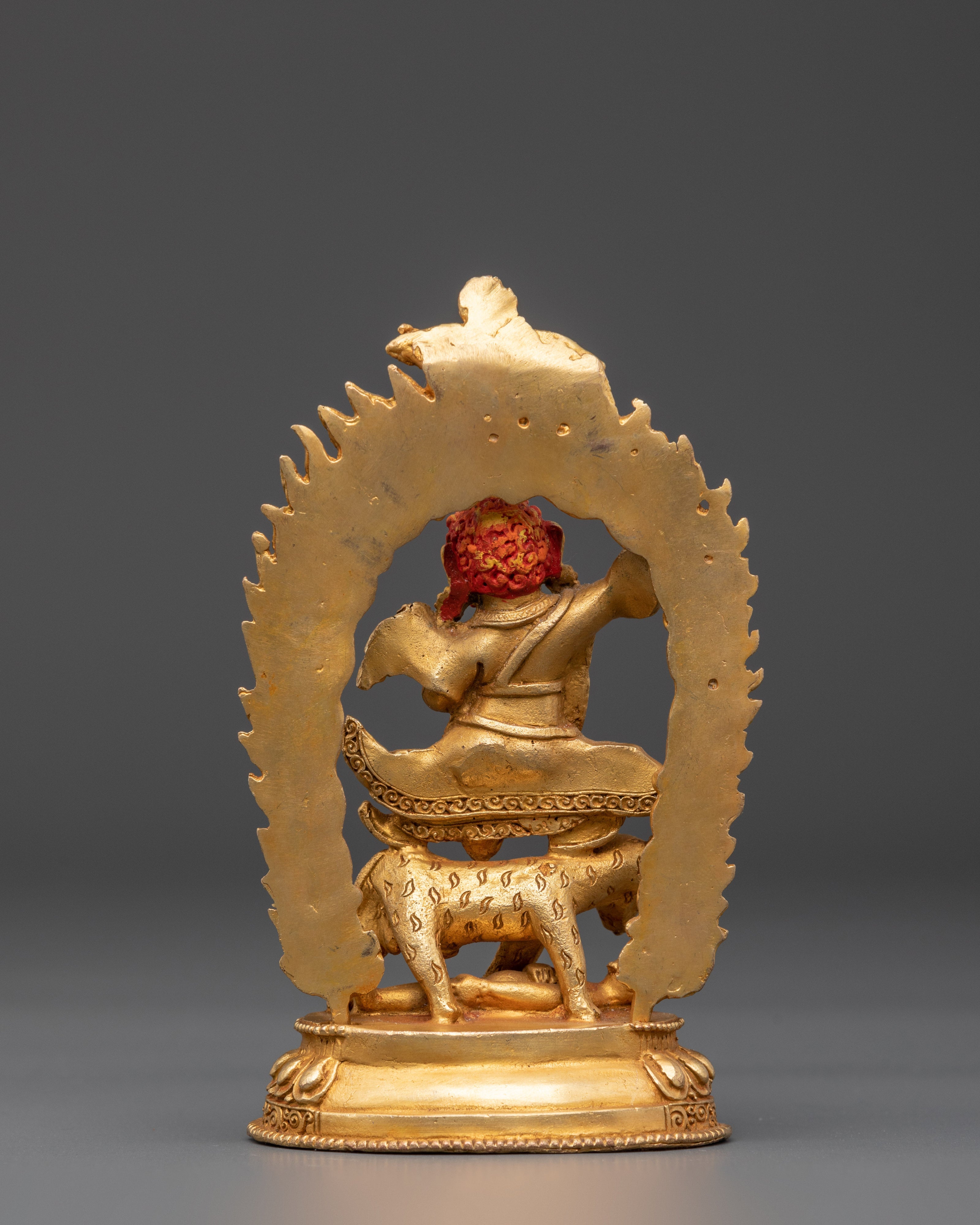Sacred Protector Deity Dorje Drollo Statue | Tibetan Guardian Sculpture