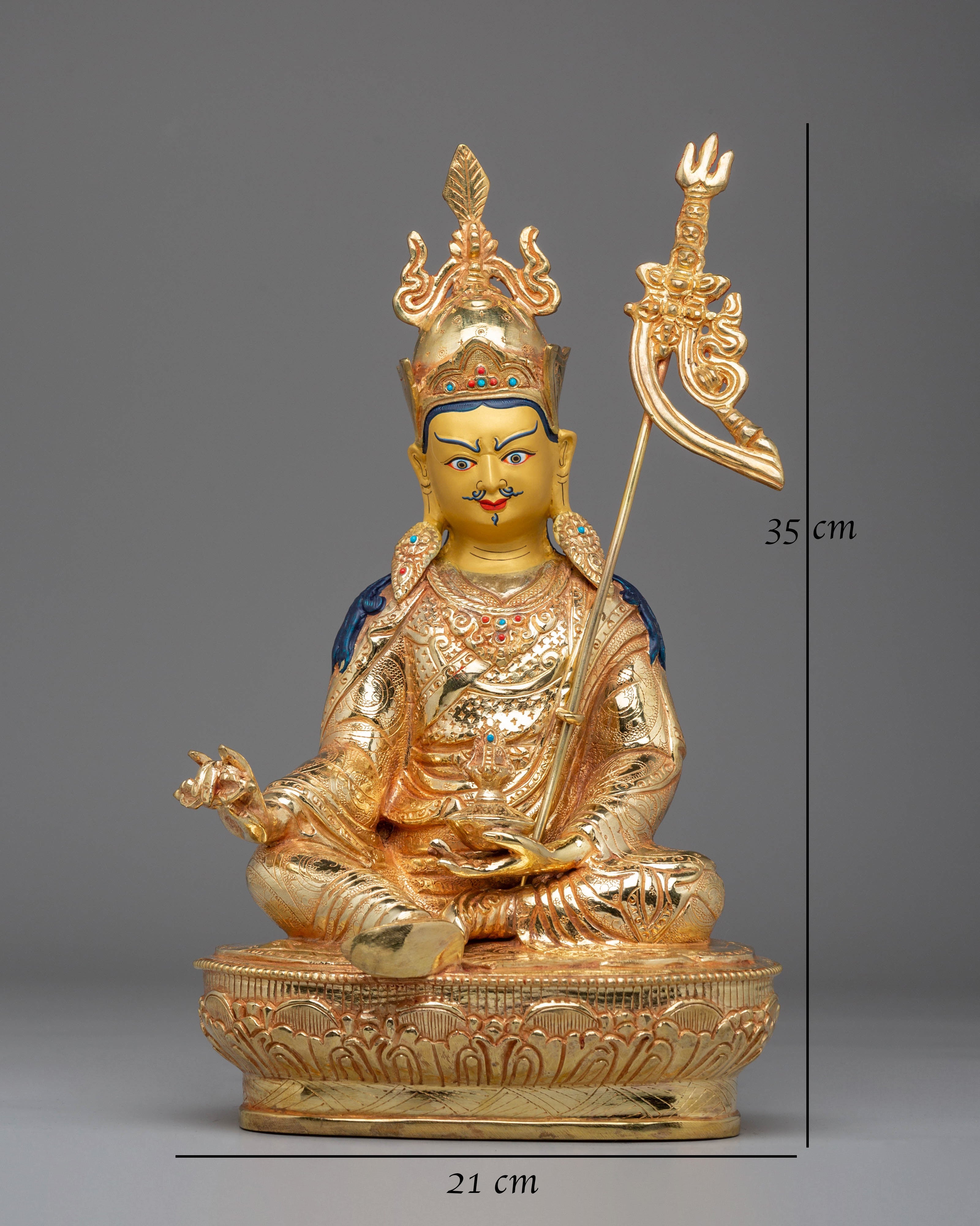 Sacred Statue of Guru Rinpoche | Tibetan Masterpiece of Art