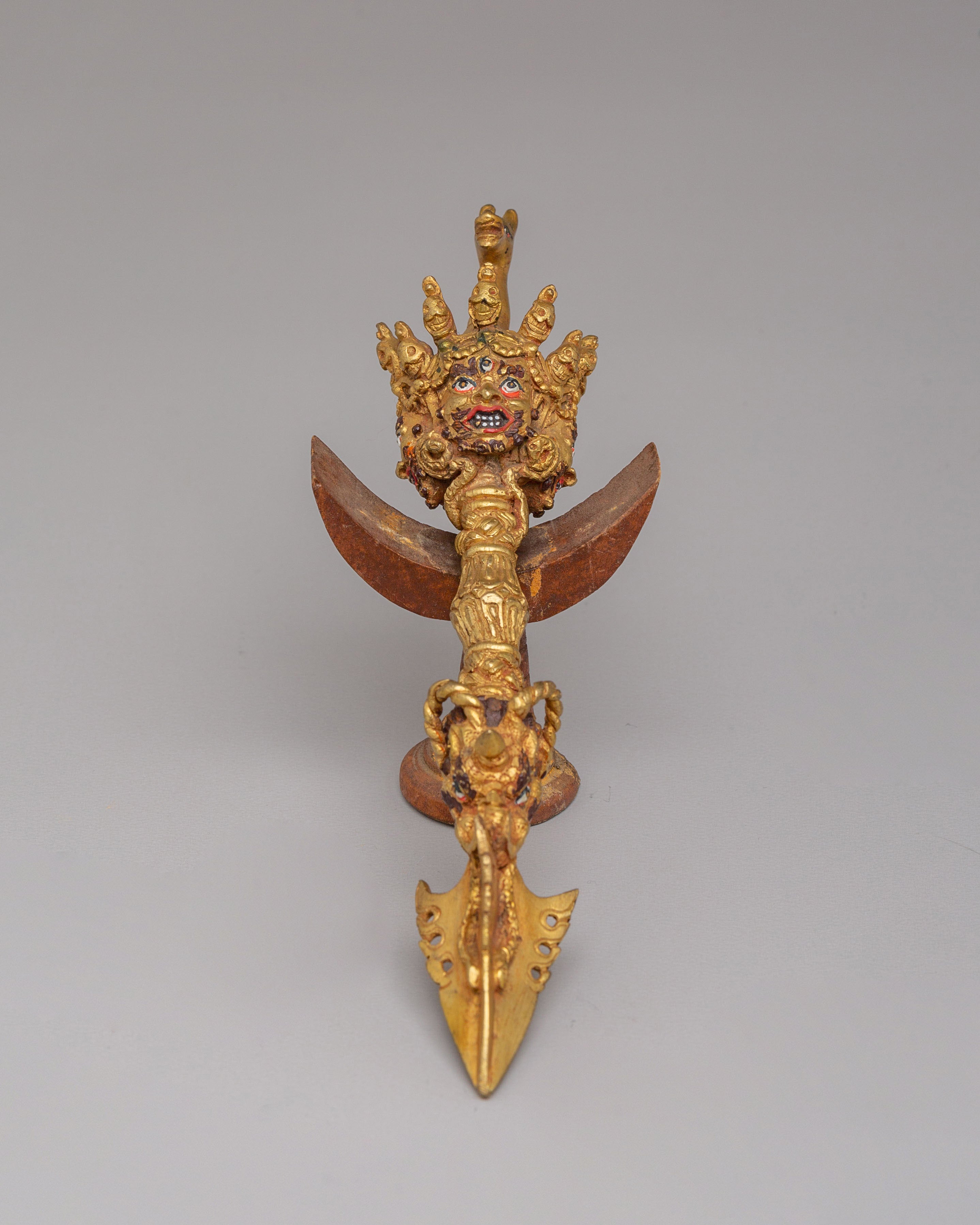 Spiritual Ritual Phurba Dagger | Handcrafted Tantric Dagger for Meditation & Altar