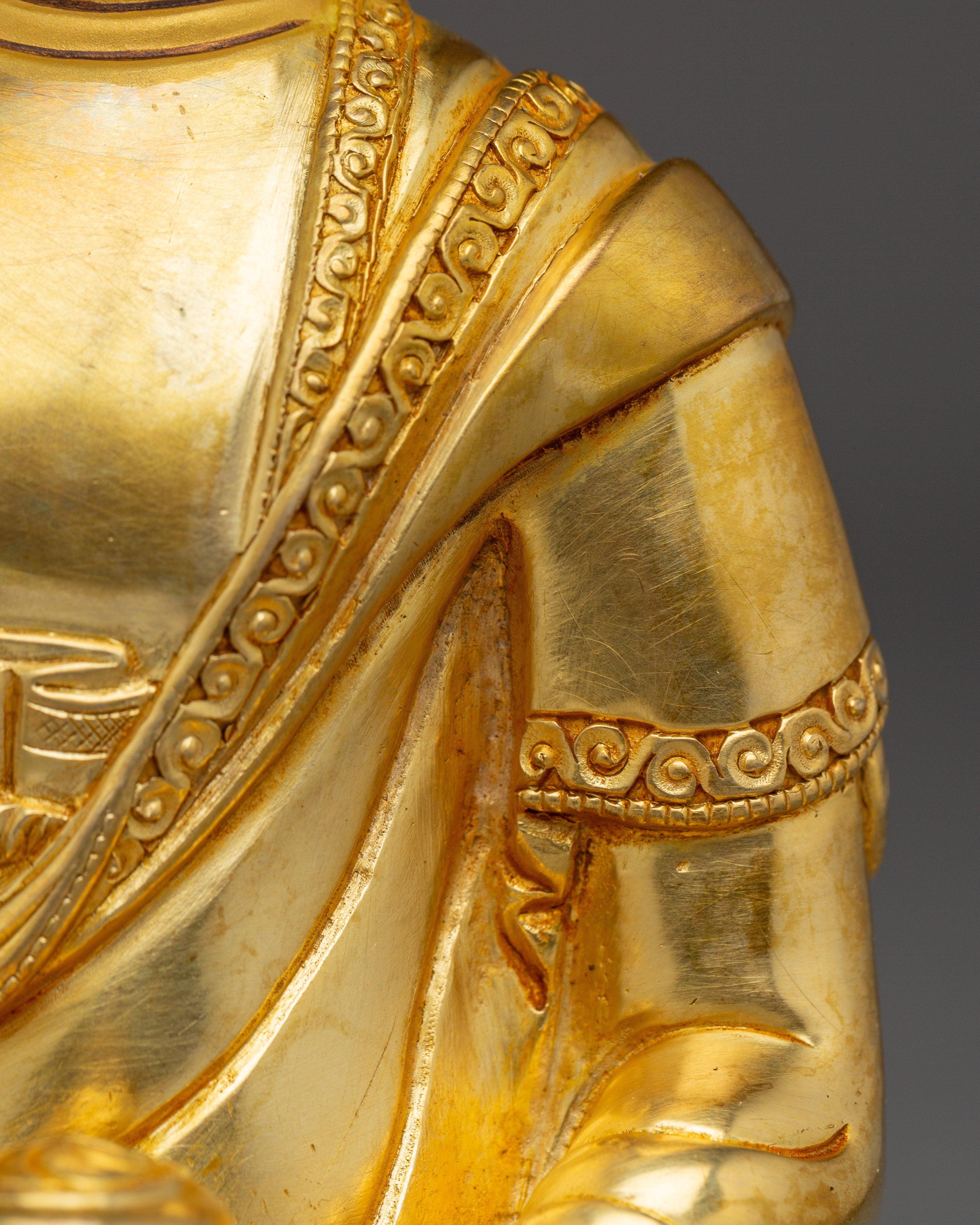 Golden Shakyamuni Buddha Sculpture | Historical Buddha