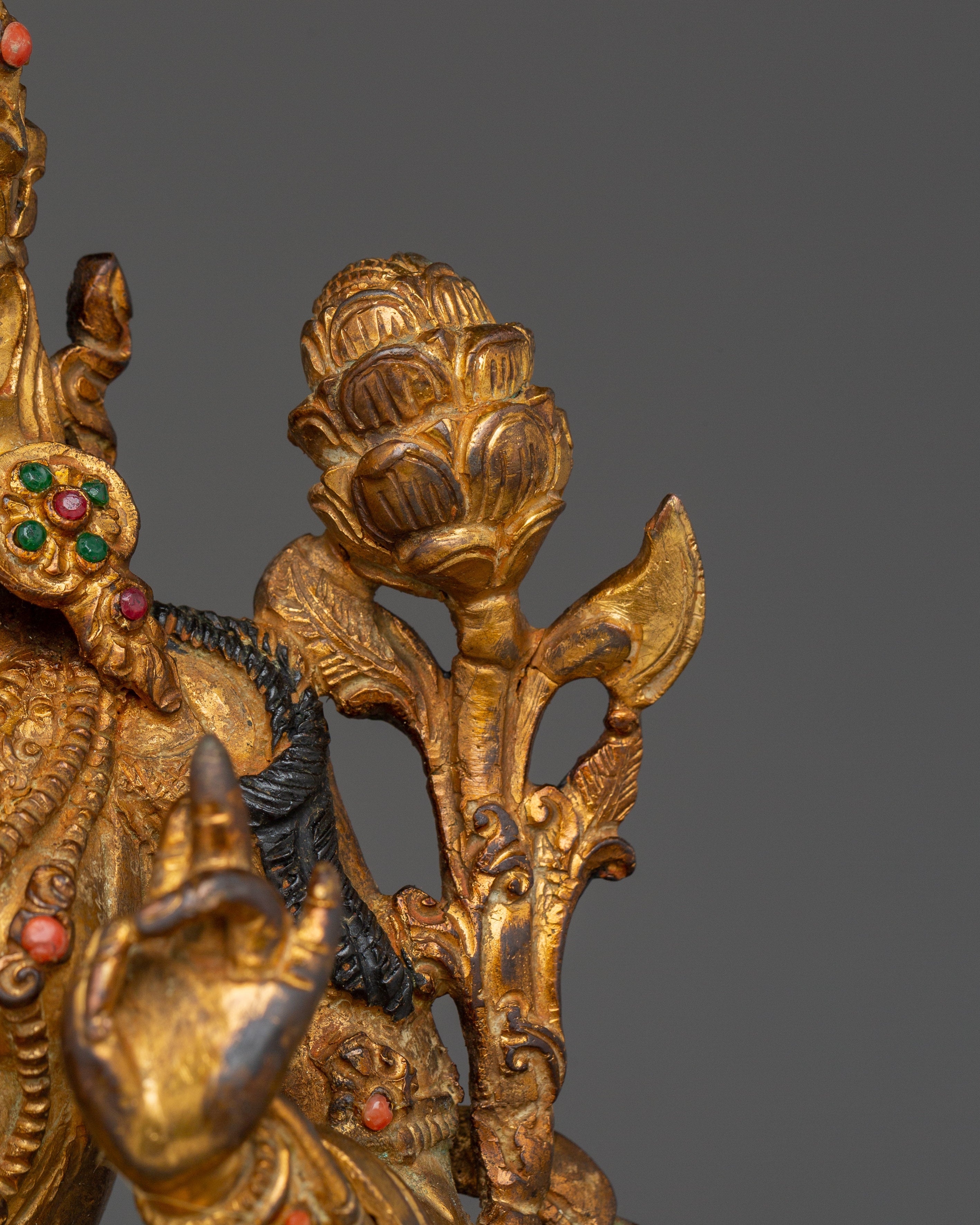 Divine Feminine Green Tara Goddess Sculpture | Symbol of Compassion & Healing Energy