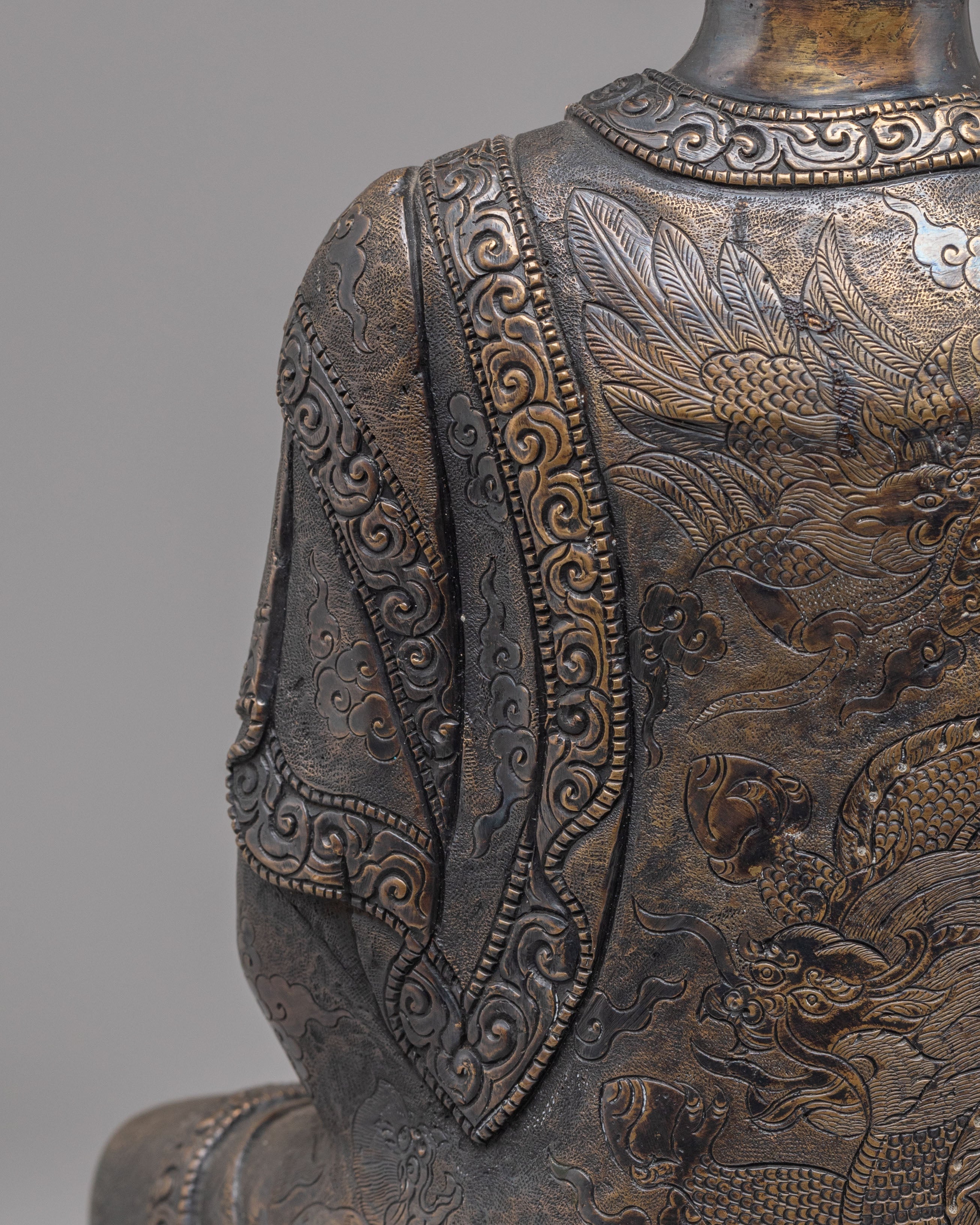 Traditional Himalayan Shakyamuni Buddha Figure | Artwork for Spiritual Decor