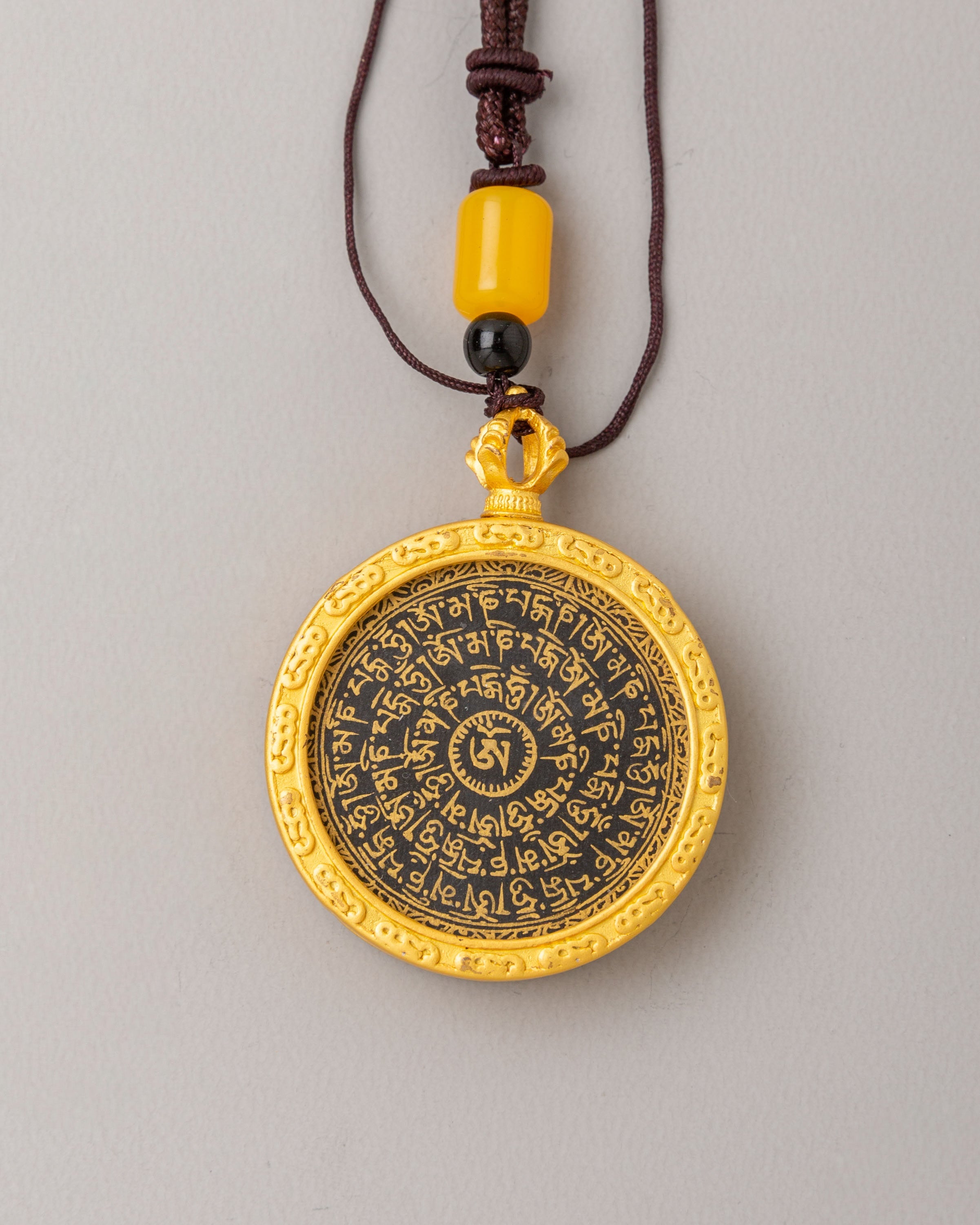 Buddhist Handmade Mantra Locket | Spiritual Jewelry for Protection
