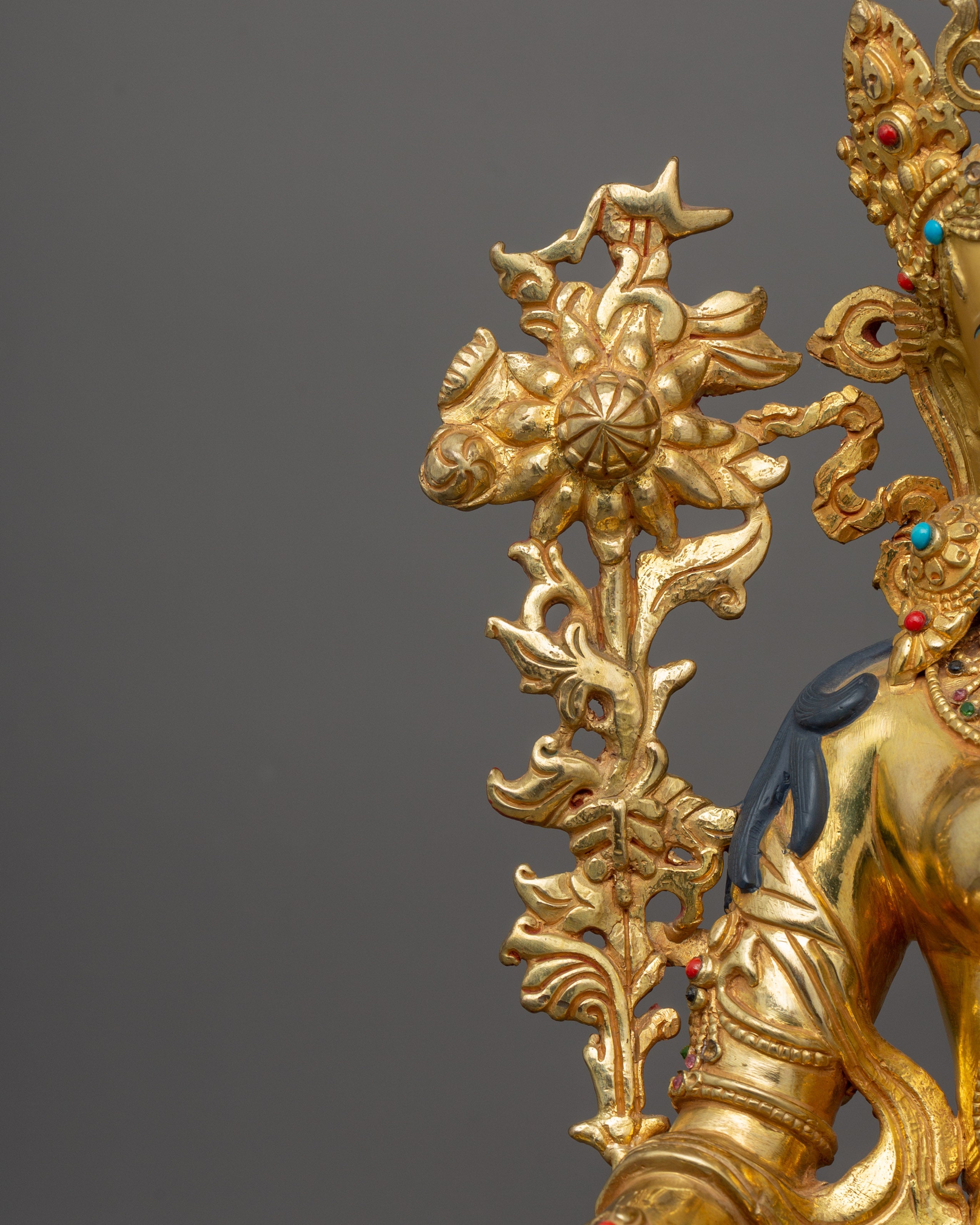 Tibetan Statue of White Tara Compassion Deity | Handcrafted Sita Tara