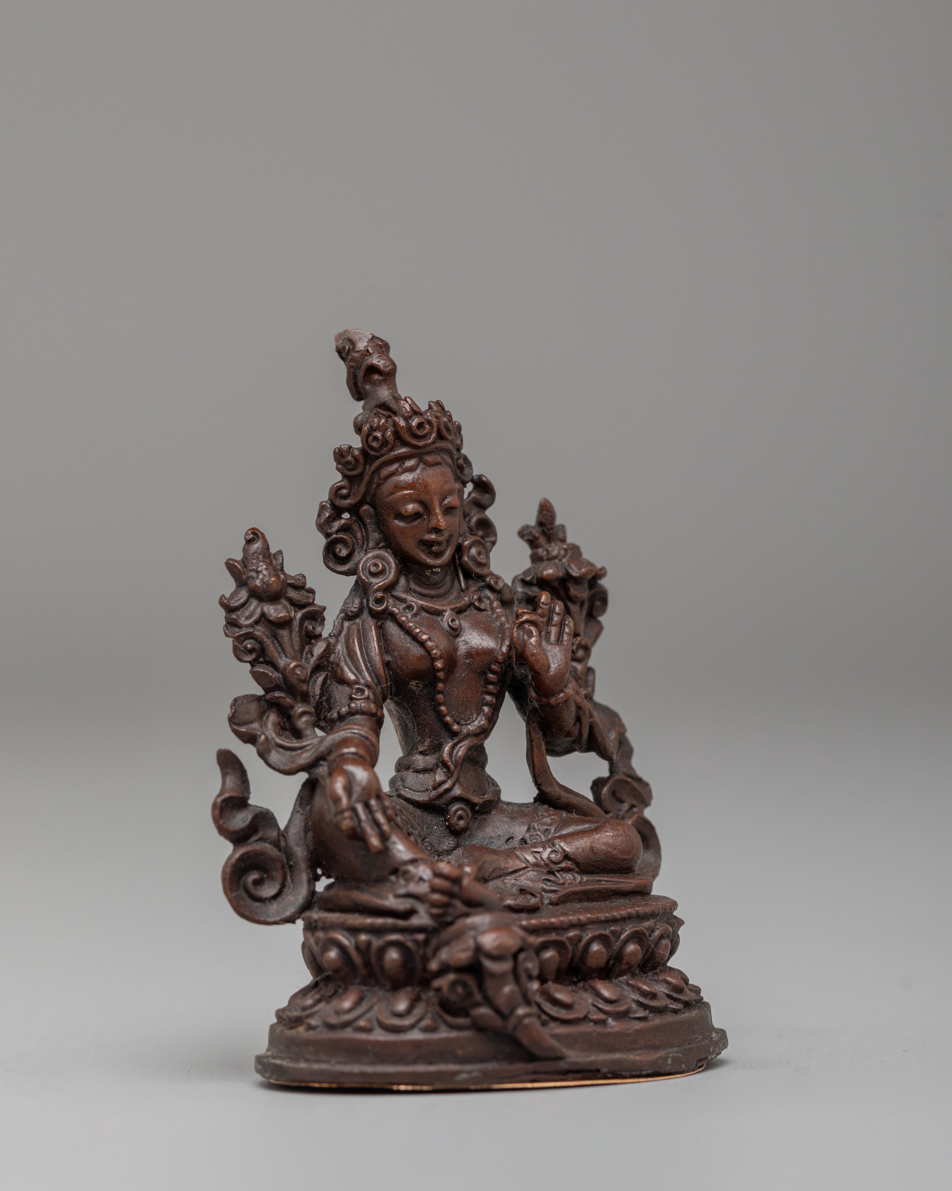 Goddess Green Tara Deity Statue | Spiritual Protection and Healing Statue