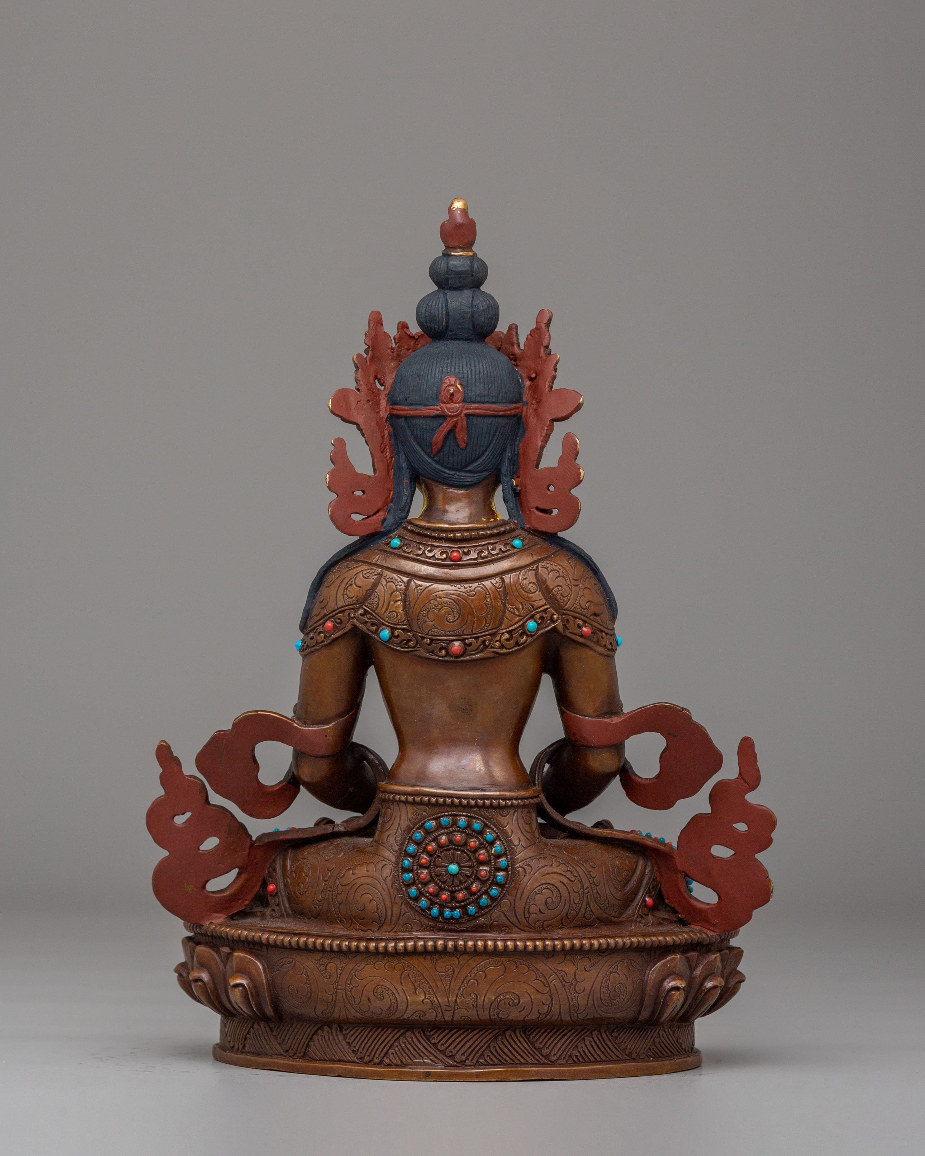 Handmade Altar Amitayus Statue | The Buddha of Infinite Life