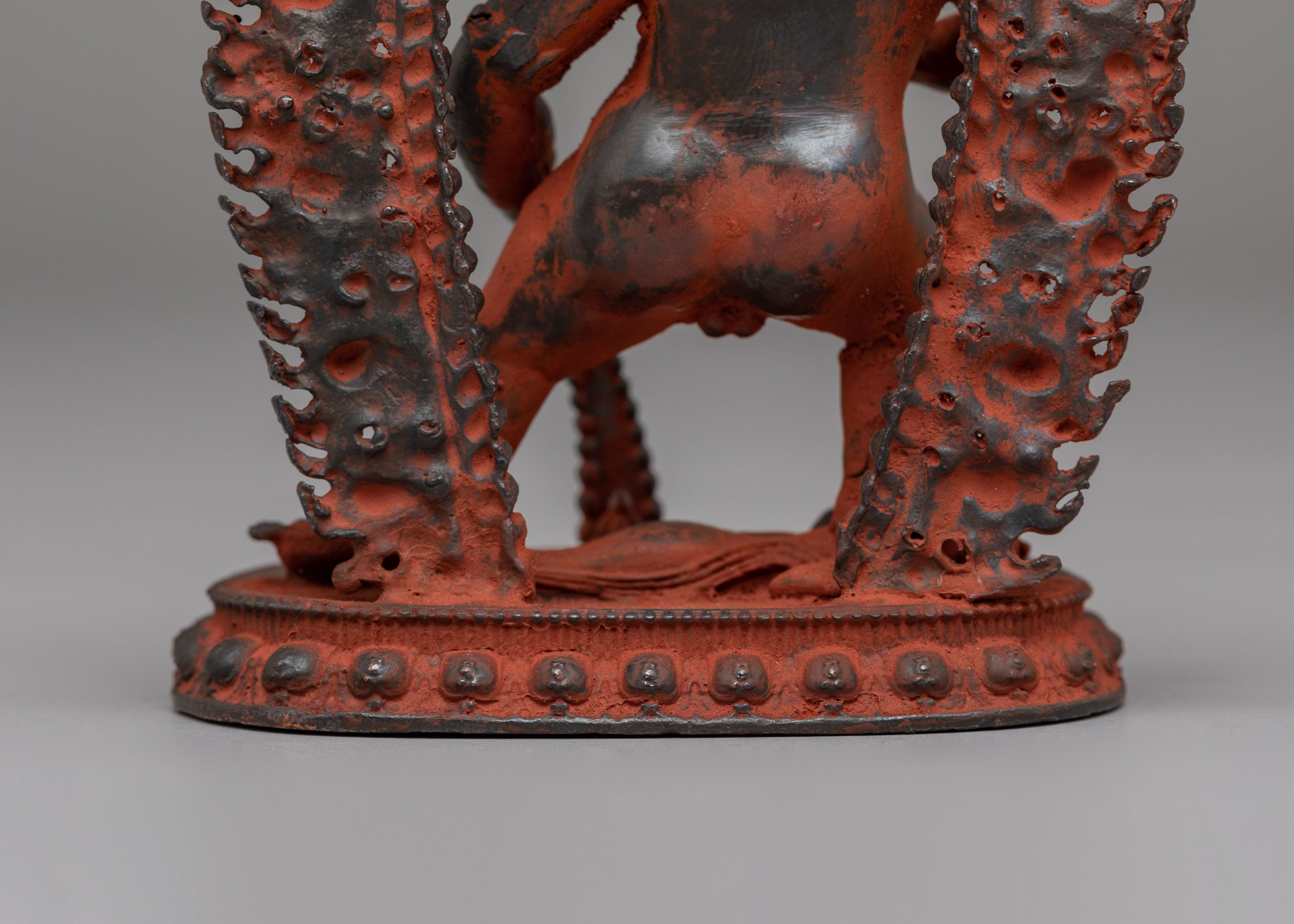 Spiritual Black Dzambhala Statue | Buddhist Wealth Deity
