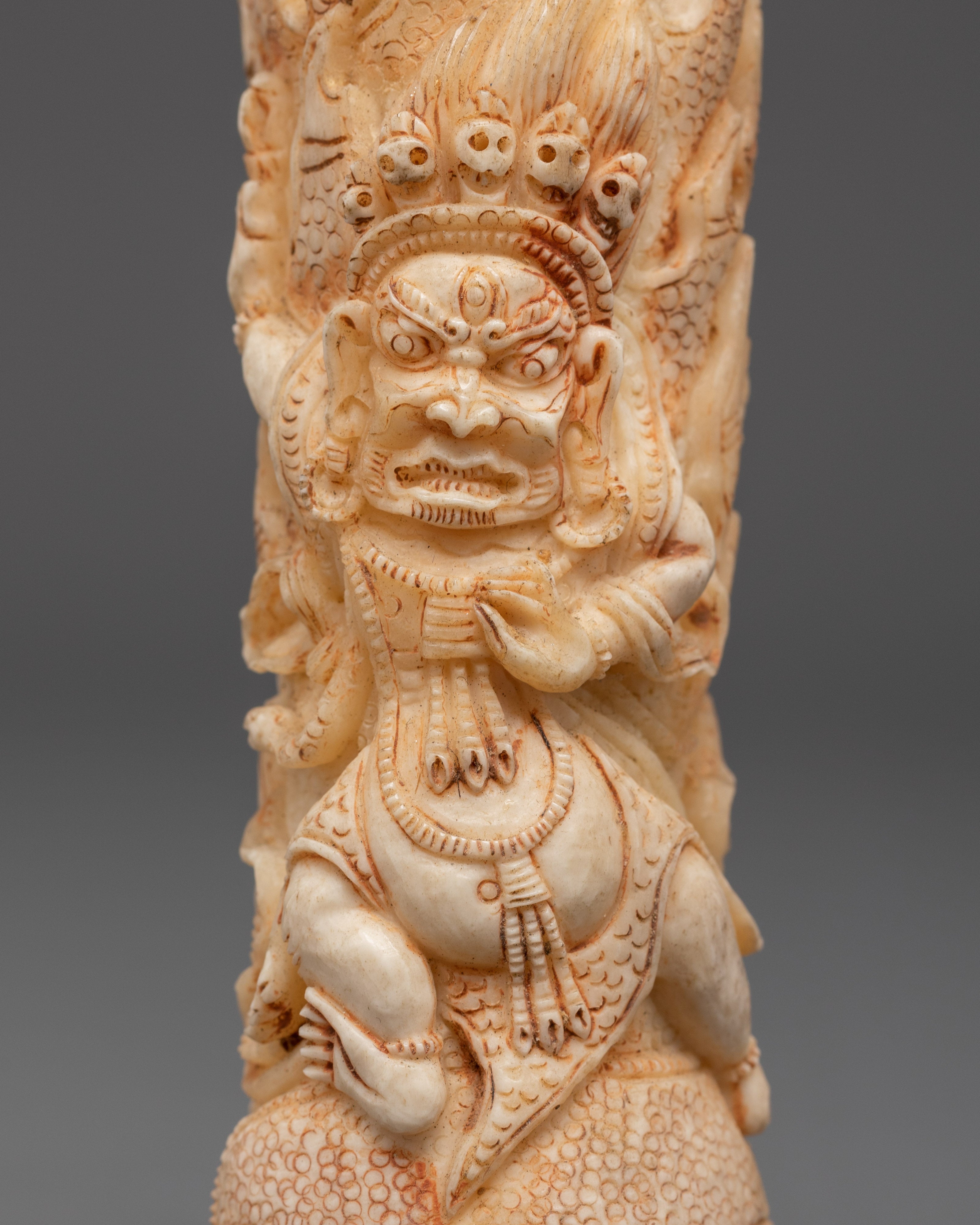 Traditional Handcrafted Stamp | Intricate Cultural Carving for Decor or Ritual Use