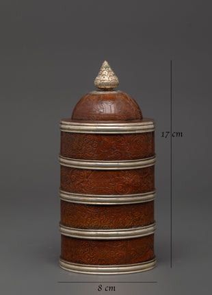 Handcrafted Tibetan Oxidized Copper Rice Pot | For Offerings and Spiritual Ceremonies