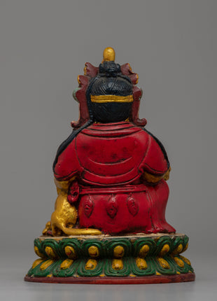 Hand-Painted Resin Dzambhala Statue | Perfect for Altars and Spiritual Decor
